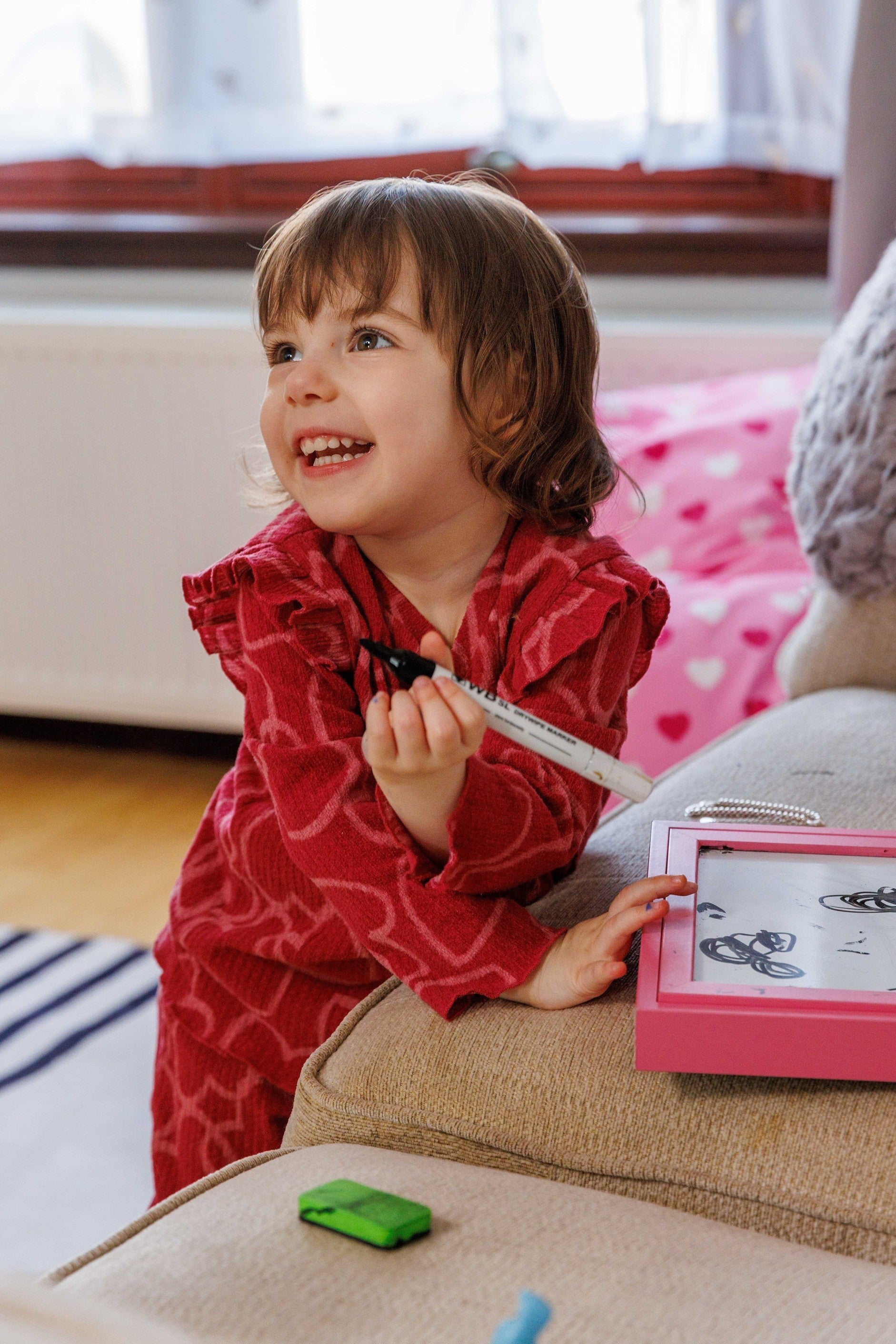 Doctors have advised Mollie is 10,000 times more likely to get skin cancer than other children and Ms Campbell has to use a UV monitor to check readings in every room to ensure it’s safe for Mollie to go inside. (The Archie Foundation/Newsline Media)