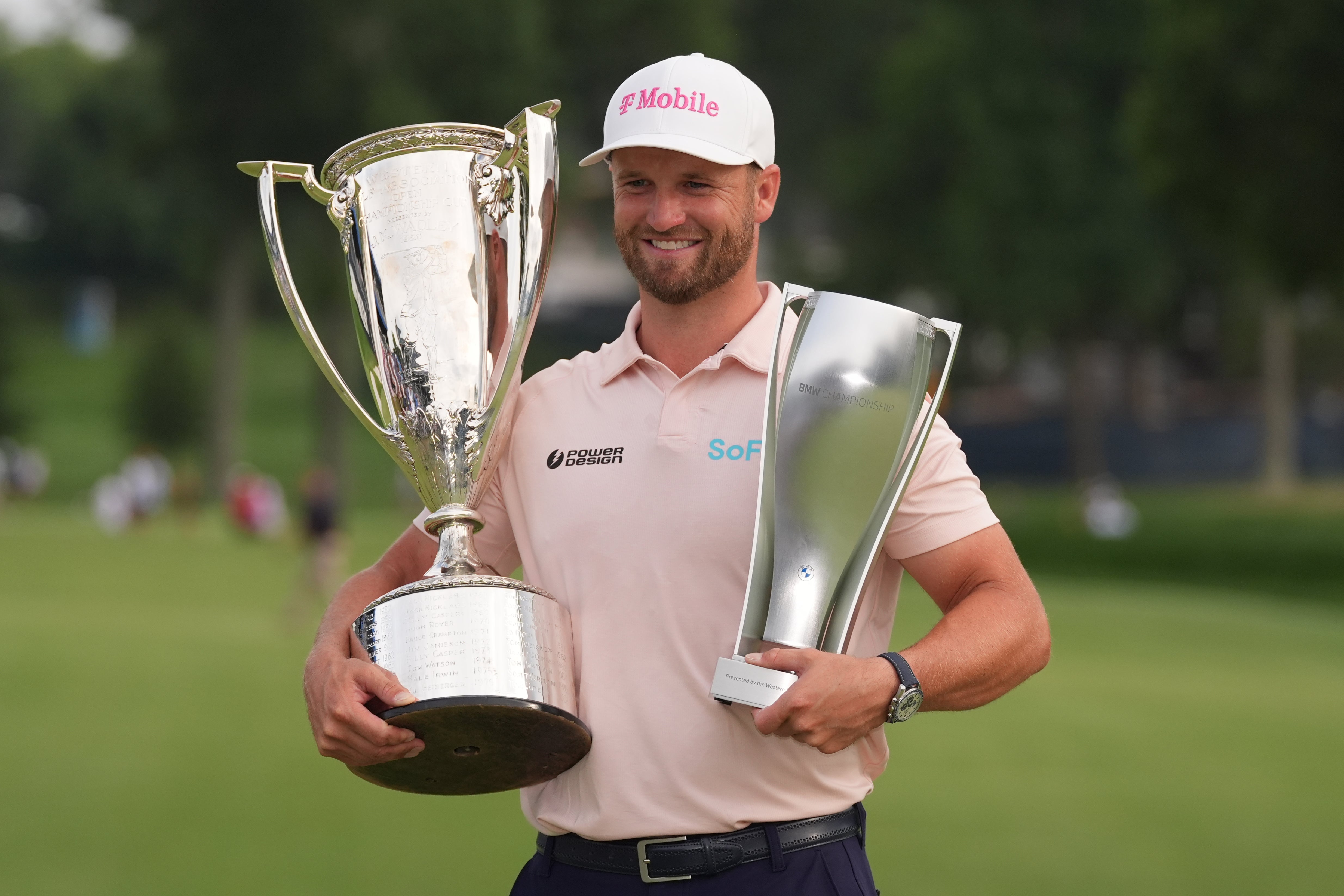 Wyndham Clark held on to lift the silverware (Jeff Roberson/AP)