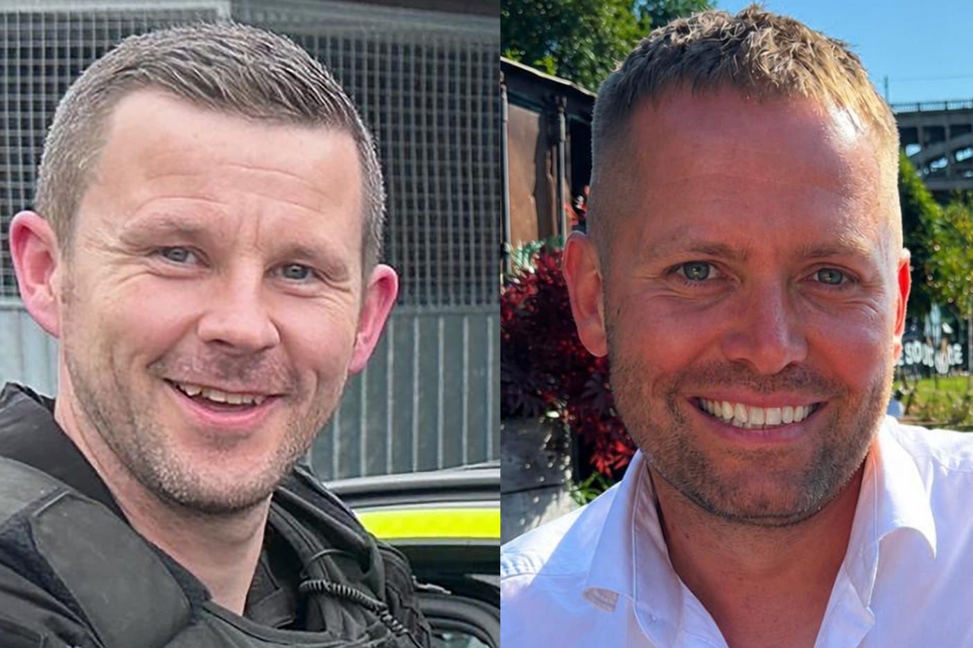 Pc Tom Clough and Pc Matthew Blades died in the crash