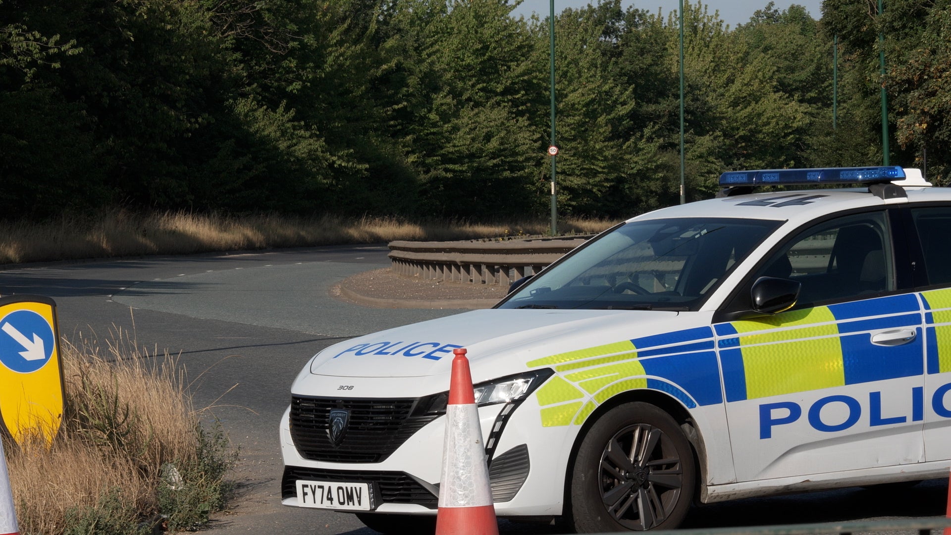 The scene near the A66 in South Bank (PA)