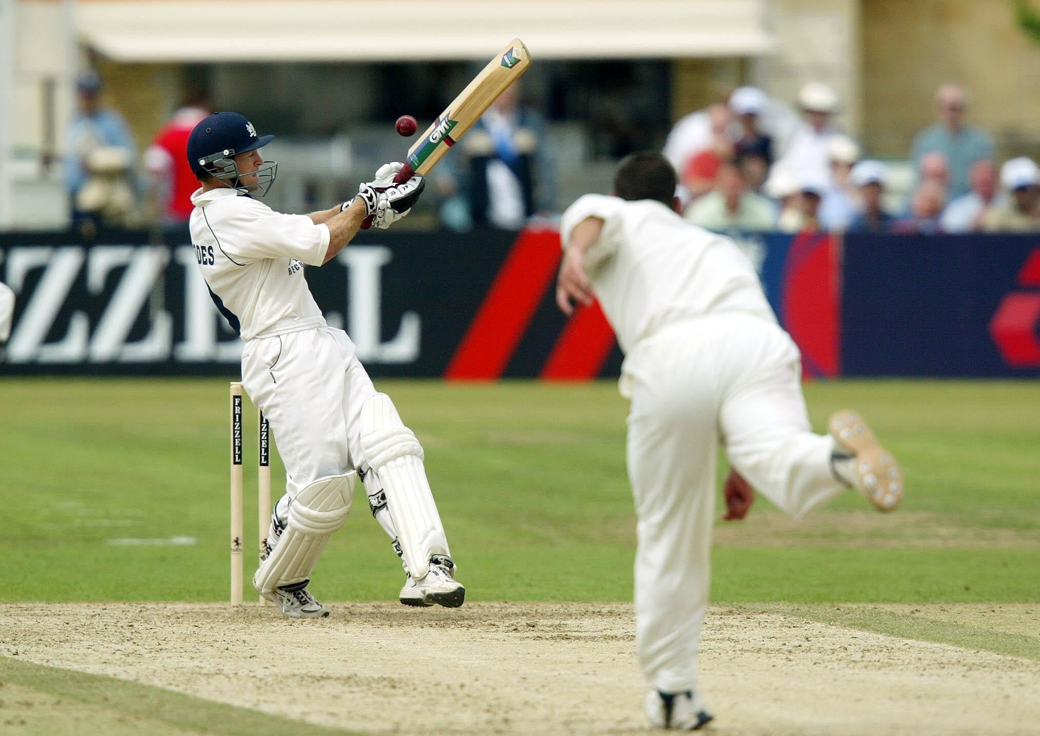 Jonty Rhodes bats during his playing career with Gloucestershire. (David Davies/PA)