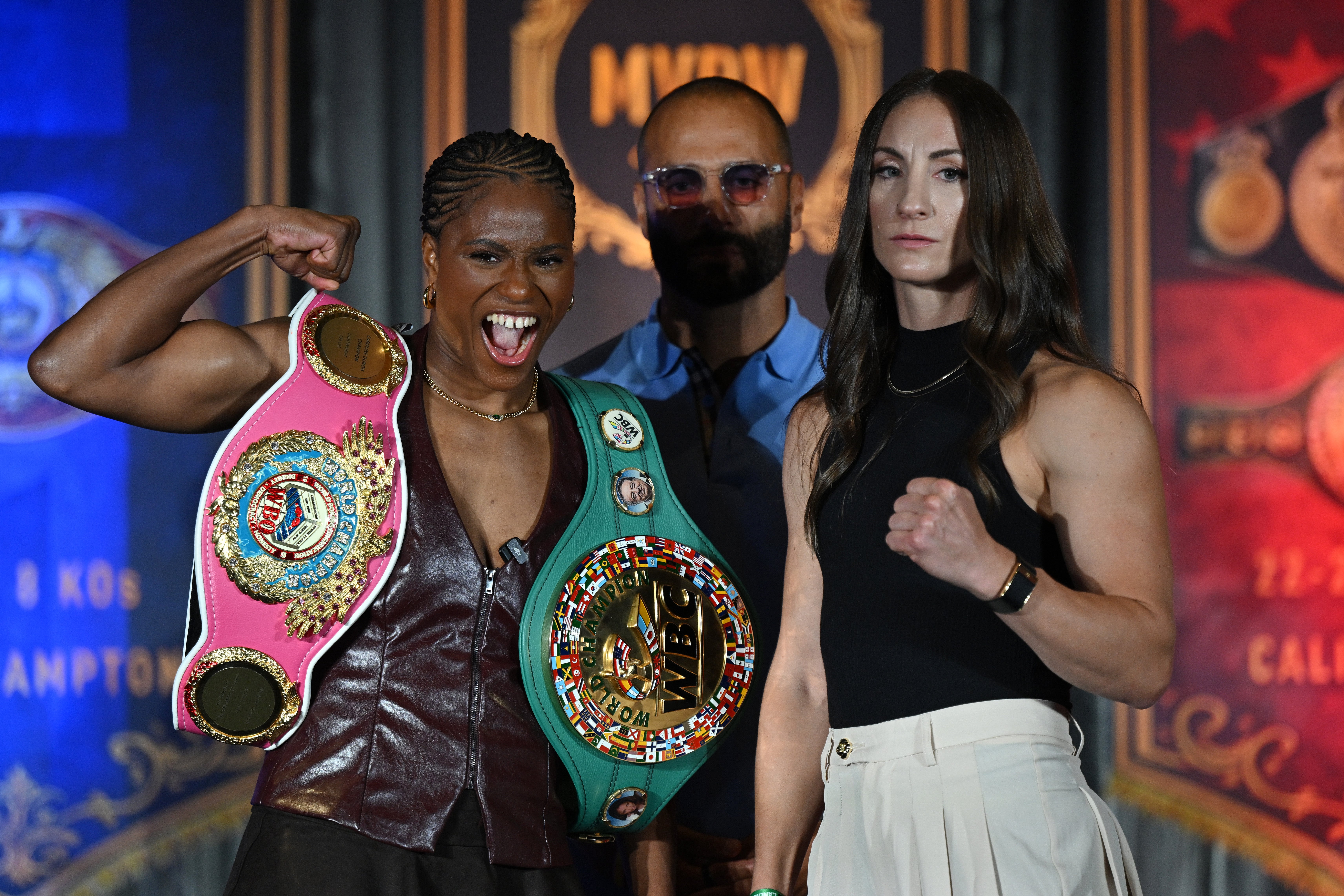 Caroline Dubois (left) and her challenger Amelia Moore
