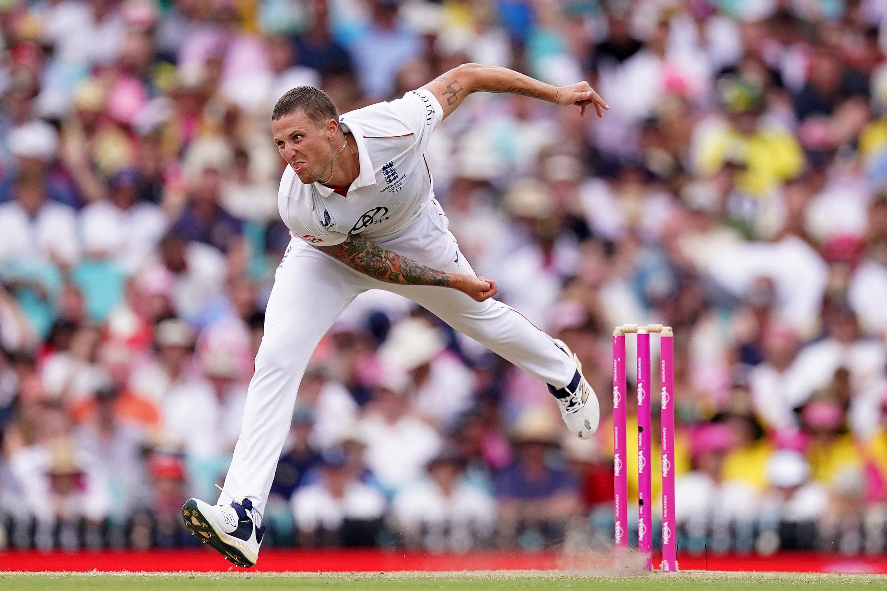 Brydon Carse last featured for England during the Ashes last winter (Robbie Stephenson/PA)