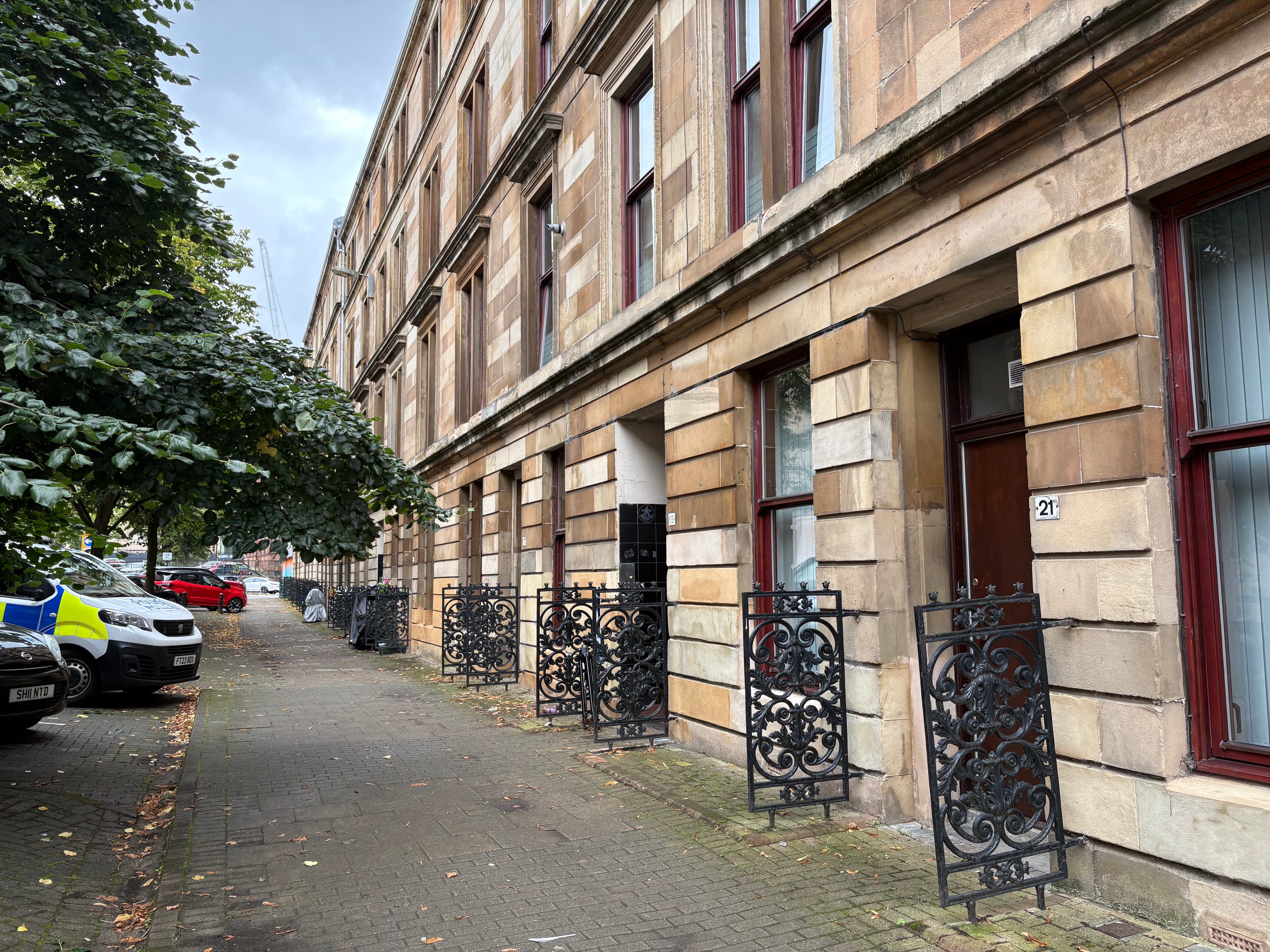 Officers were called out to Chancellor Street on Sunday afternoon, where Paul Lafferty, 50, and Gary Beaton, 54, were discovered with serious injuries