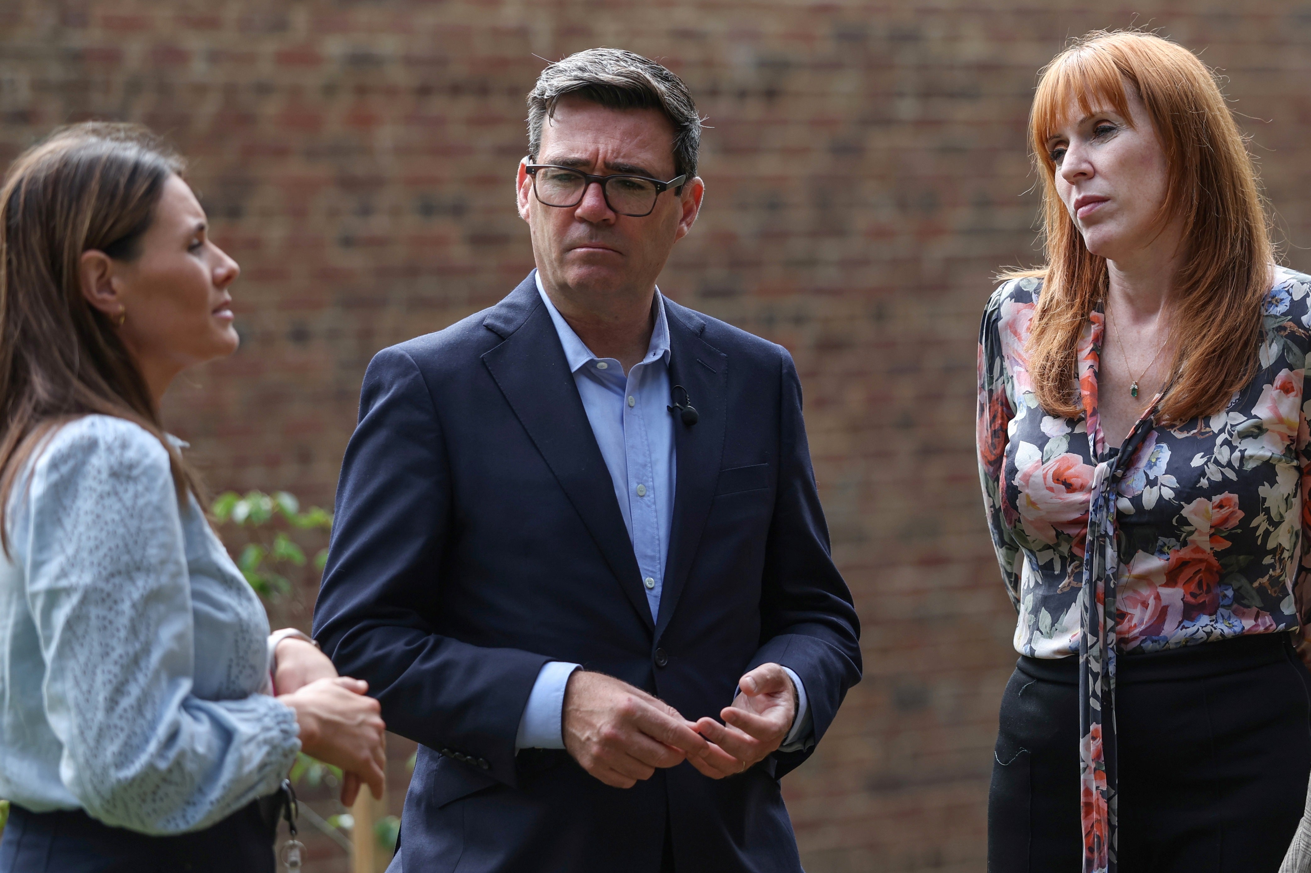 Angela Rayner (right) and Andy Burnham have also made tackling homelessness a priority