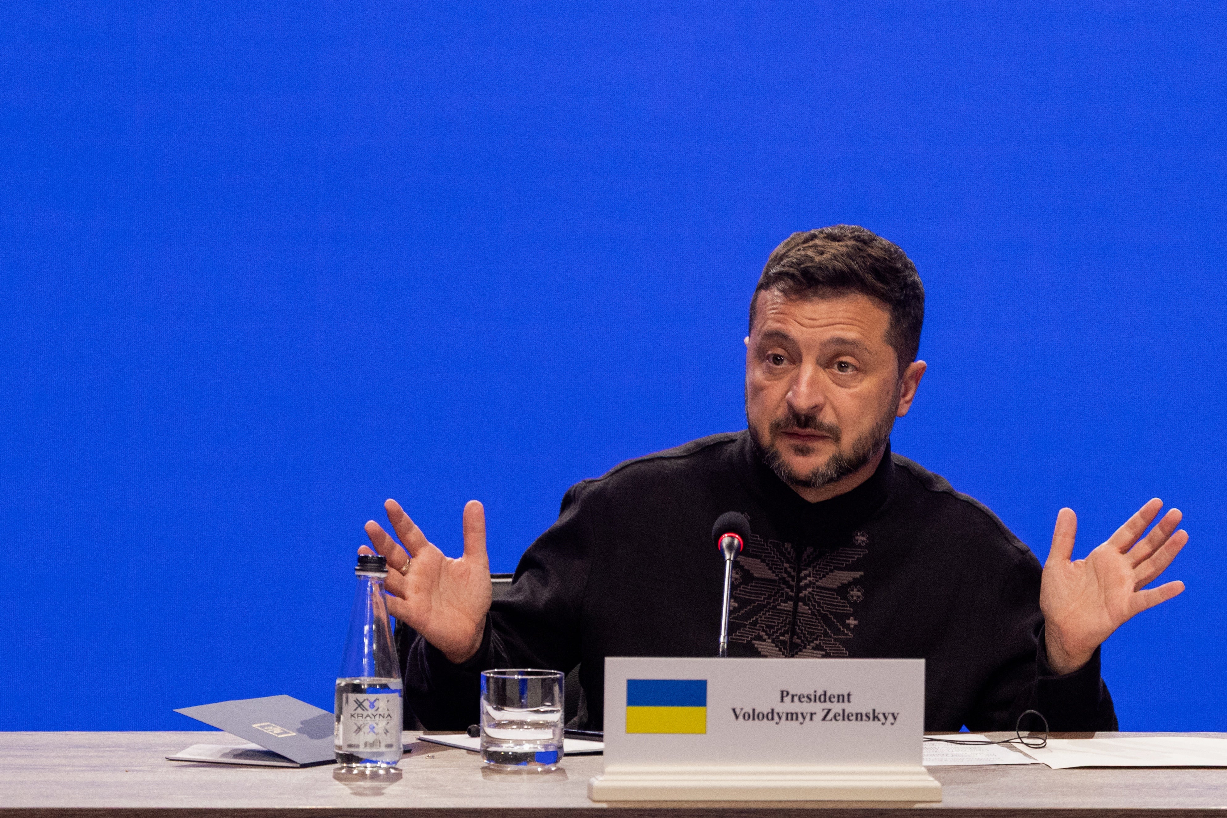 Volodymyr Zelensky said there would be a 'diplomatic track' with Russia