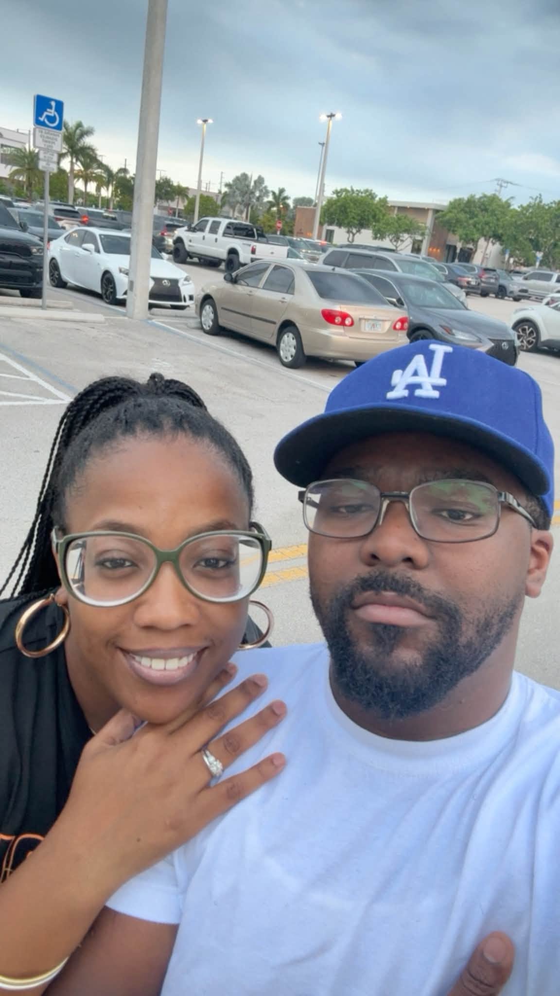 Florida father Kameron Glasgow has been left heartbroken after his wife, Kenya, and two-year-old daughter, Kennedi, were killed in a lightning strike over the weekend