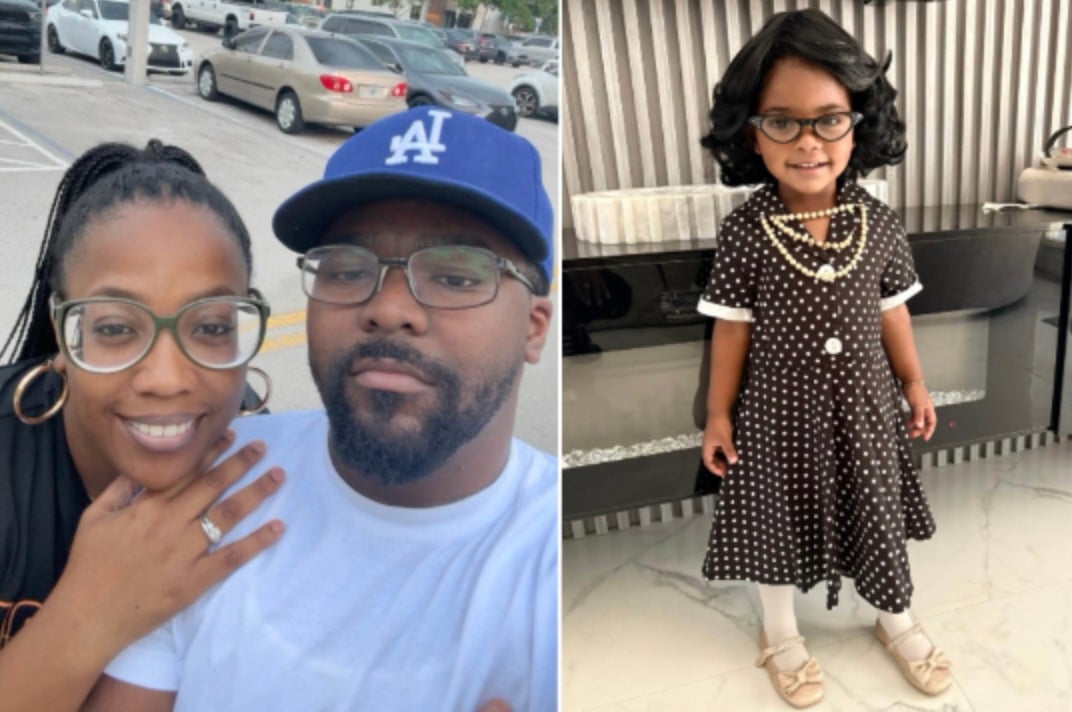 Heartbroken father mourns wife and 2-year-old daughter killed in freak accident