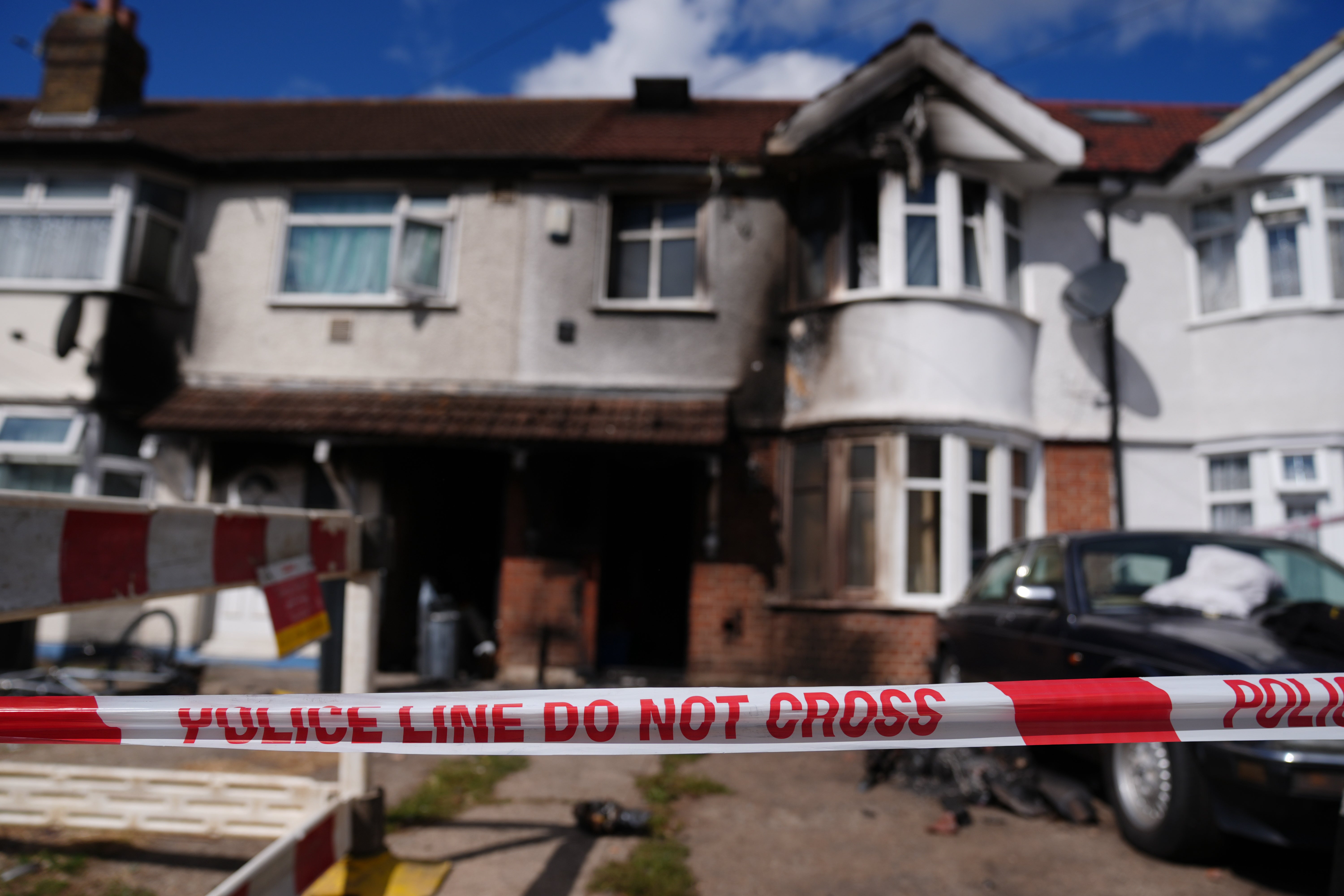 Officers were called to reports of a fire at a property on Berkeley Avenue, Hounslow, at about 1.14am on August 19