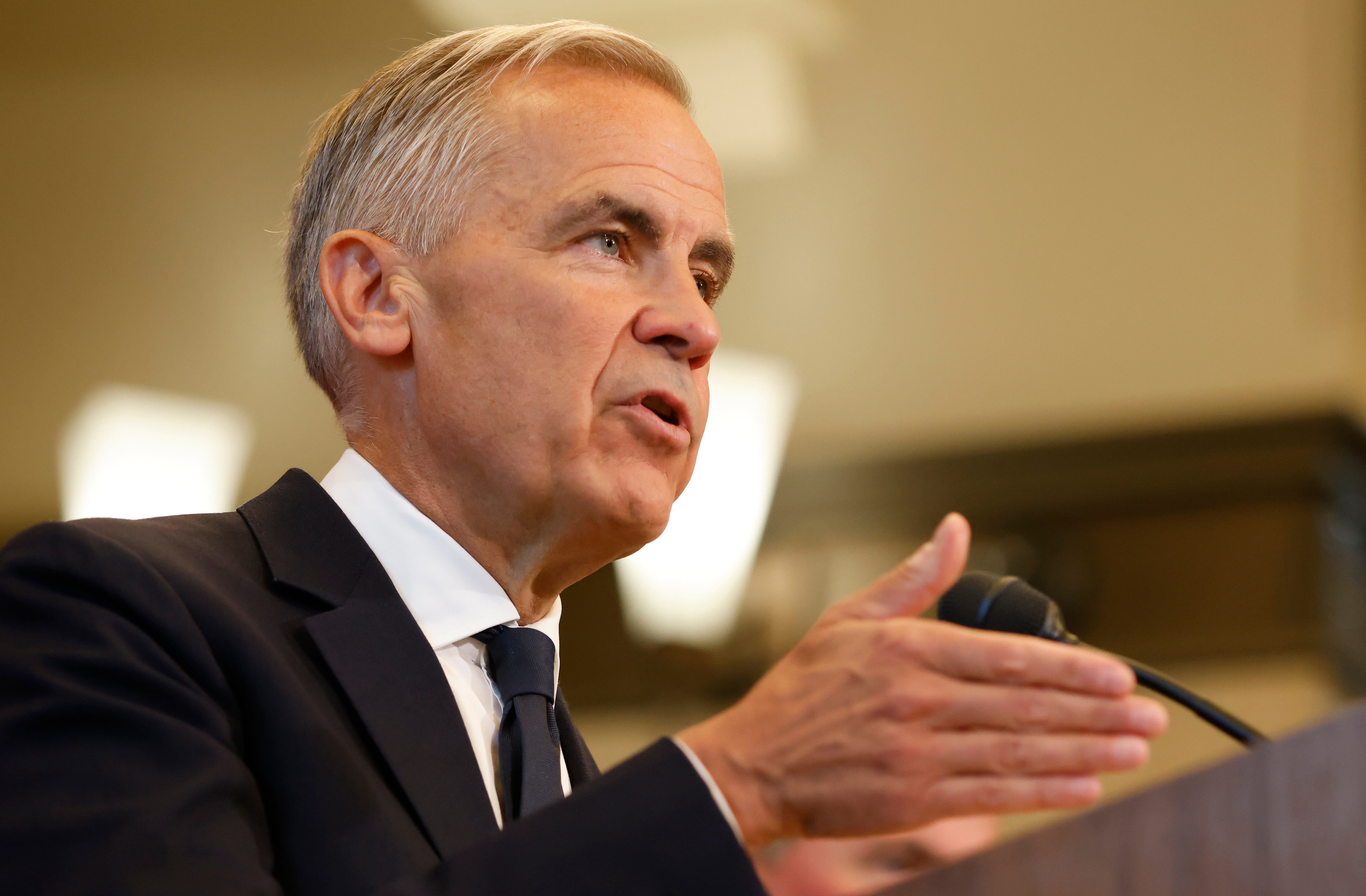 Canadian Prime Minister Mark Carney vowed to retaliate against President Donald Trump’s 50 percent tariffs ‘dollar for dollar’