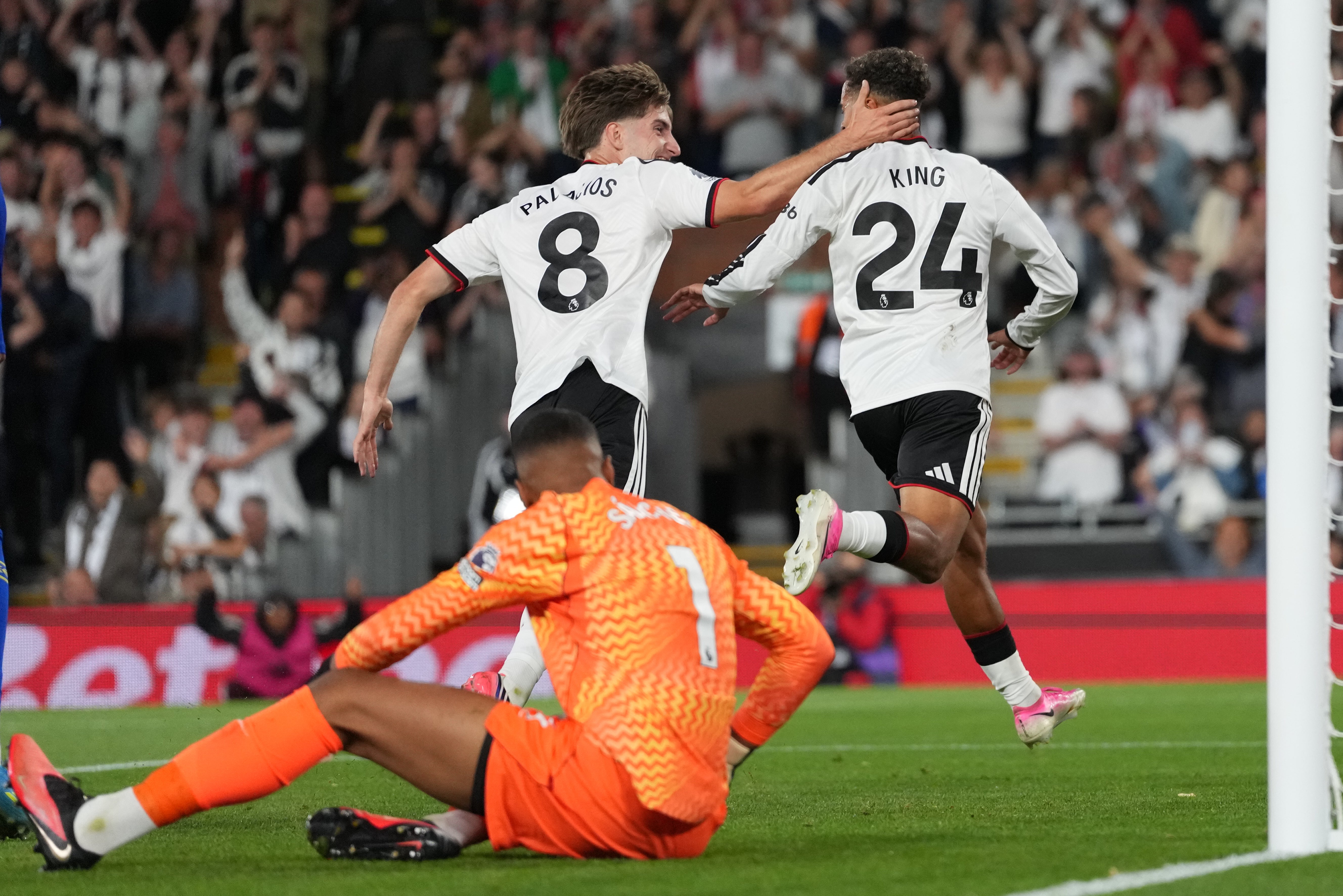 Josh King (right) turned the game on its head for Fulham