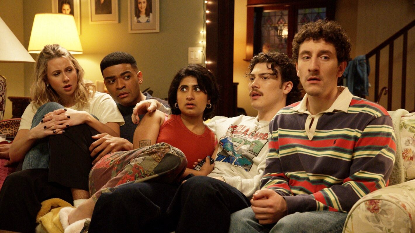 <p>Lucy Freyer, Owen Thiele, Amita Rao, Jack Innanen and Malik Elassal in &lsquo;Adults&rsquo;</p>