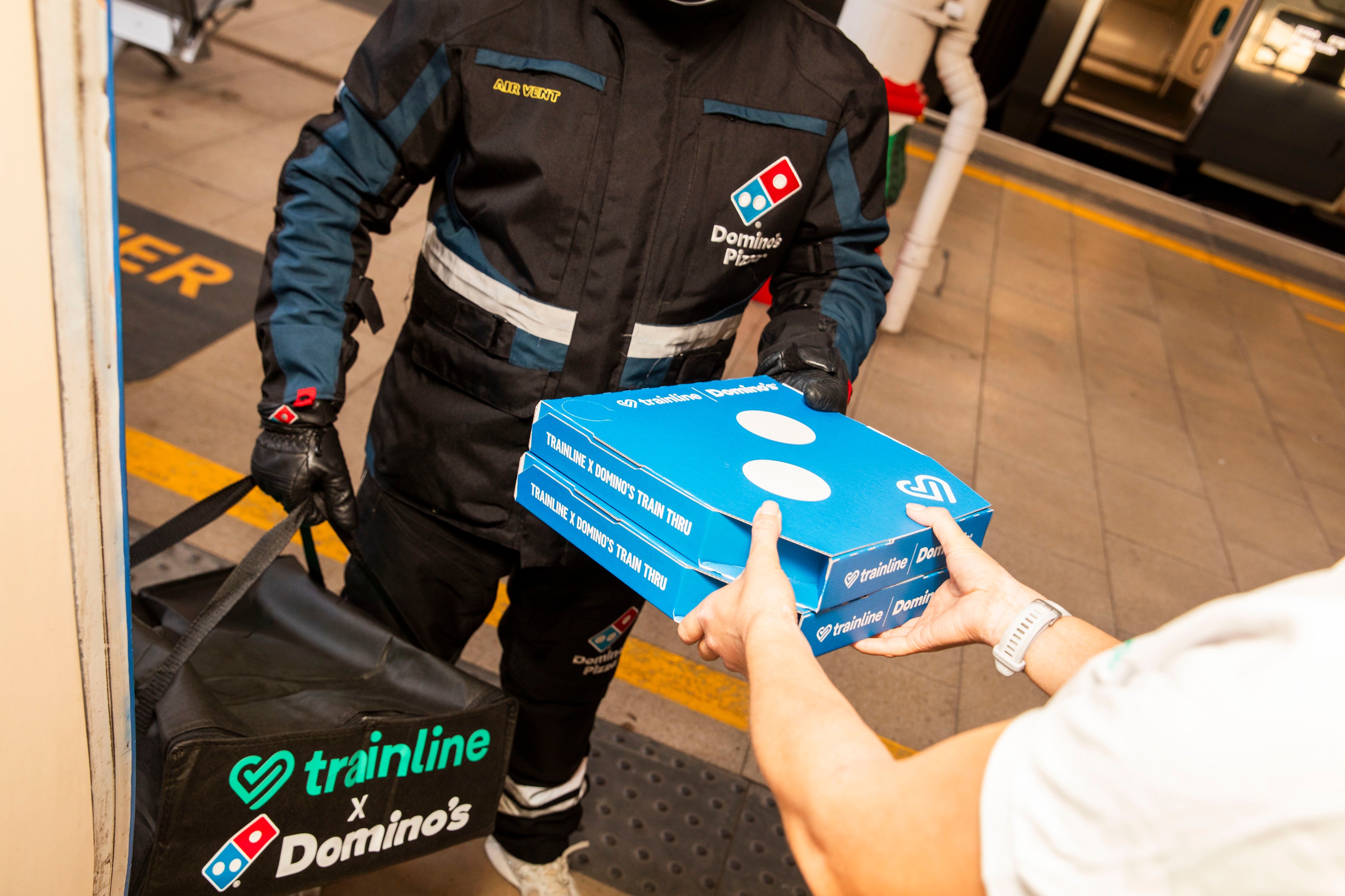Domino’s launches pizza delivery service for train passengers