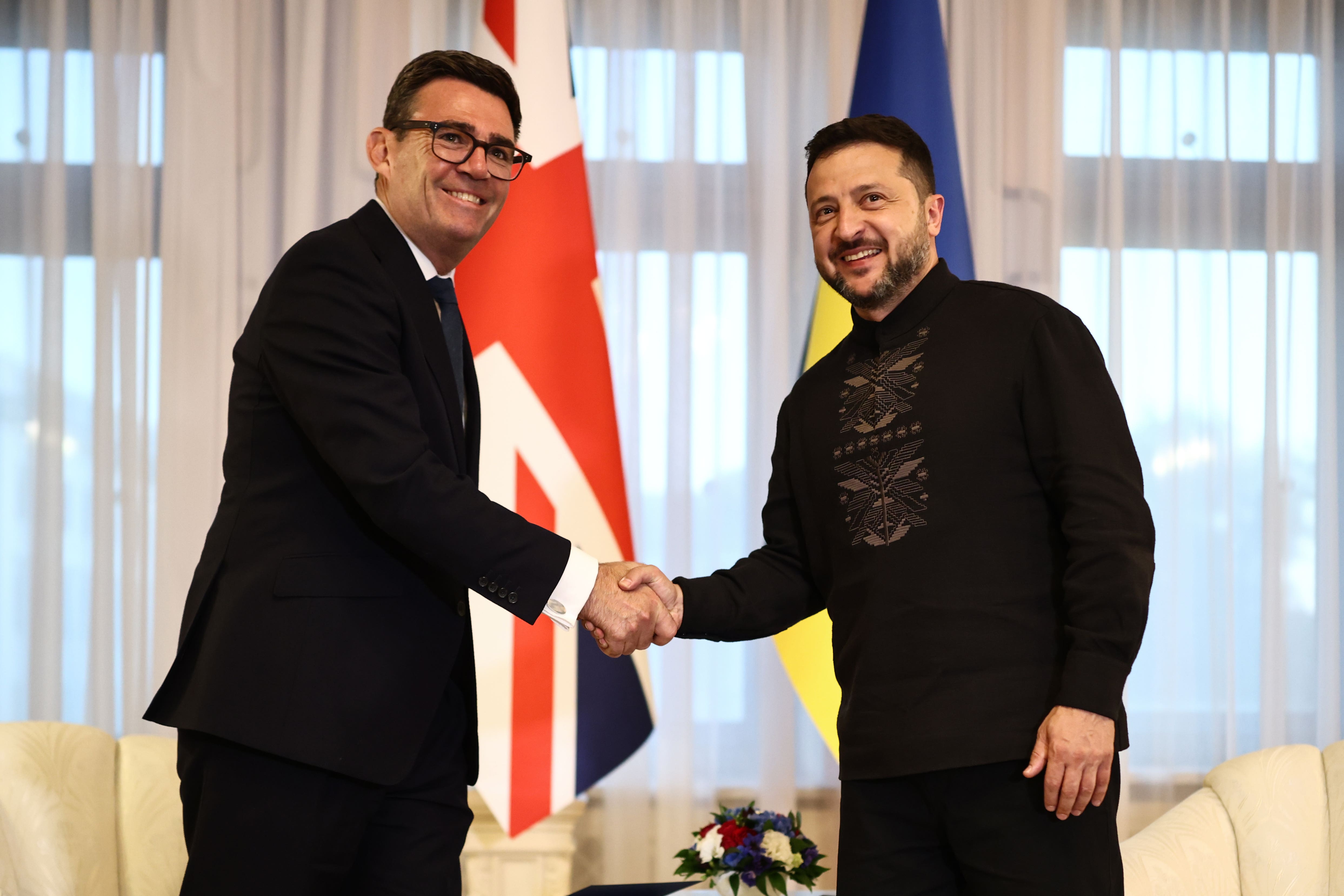 Andy Burnham made his first foreign trip as prime minister to Ukraine this week