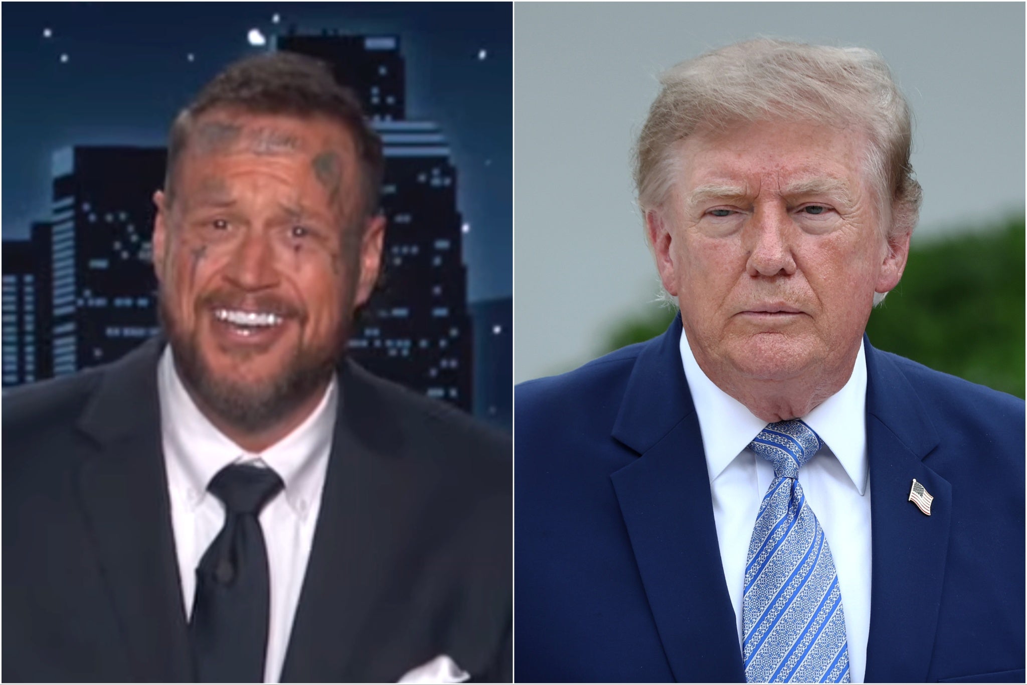<p>Jelly Roll and Donald Trump</p>