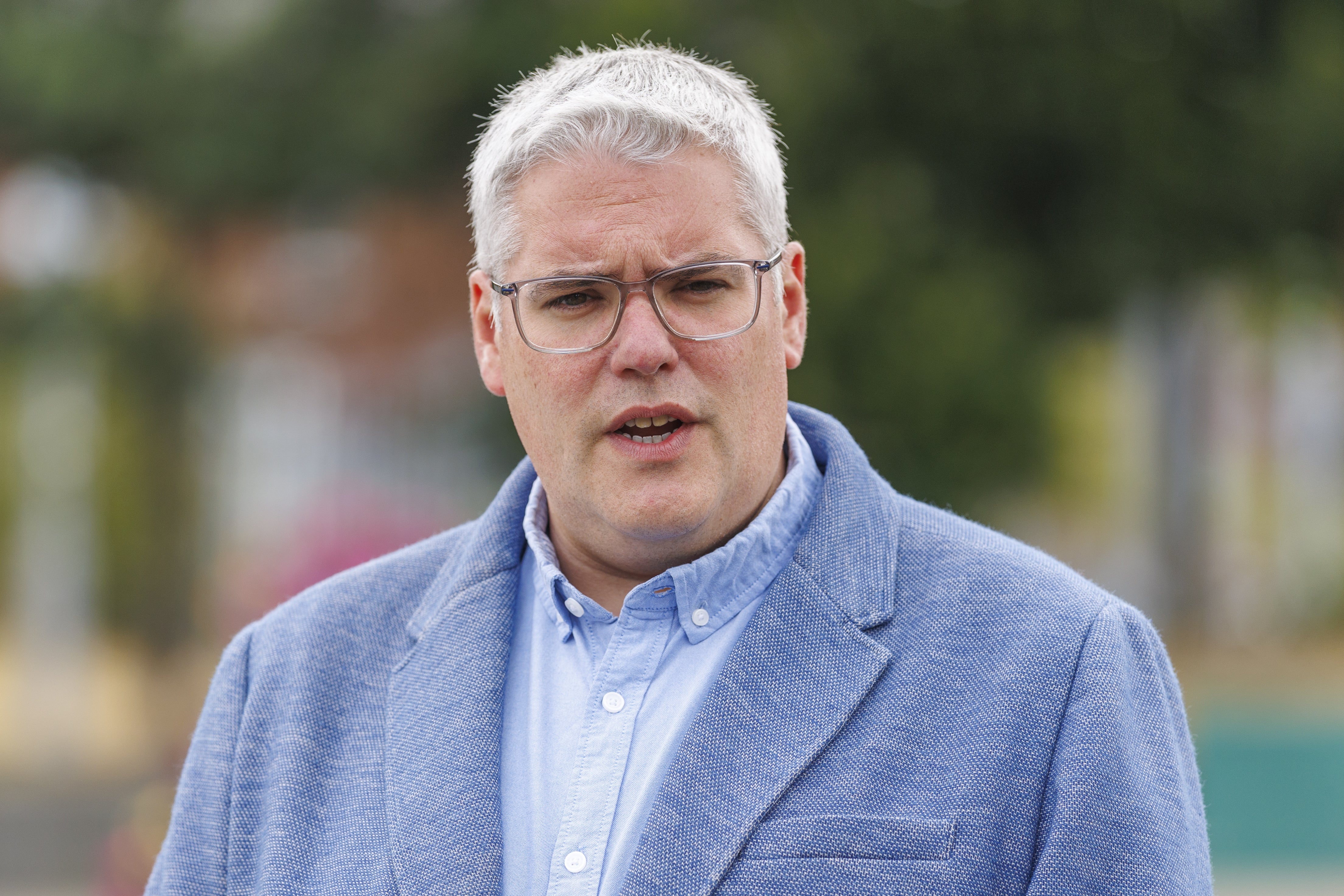 DUP leader Gavin Robinson welcomed Burnham’s remarks (Liam McBurney/ PA Wire)