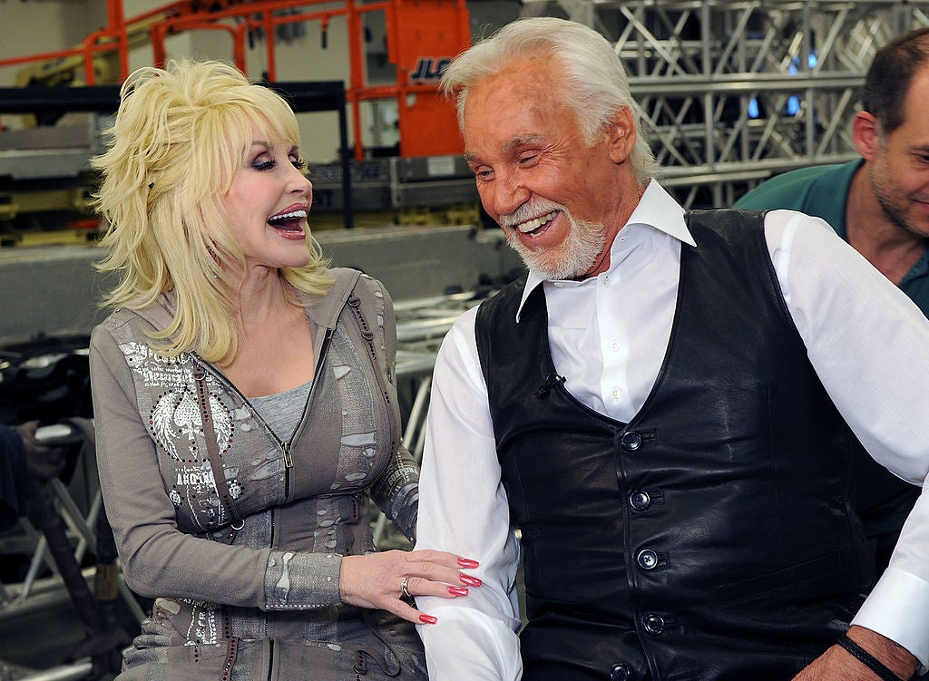 On ‘Islands in the Stream’ with Kenny Rogers, her clarion soprano makes for perfect harmonies (Getty Images)