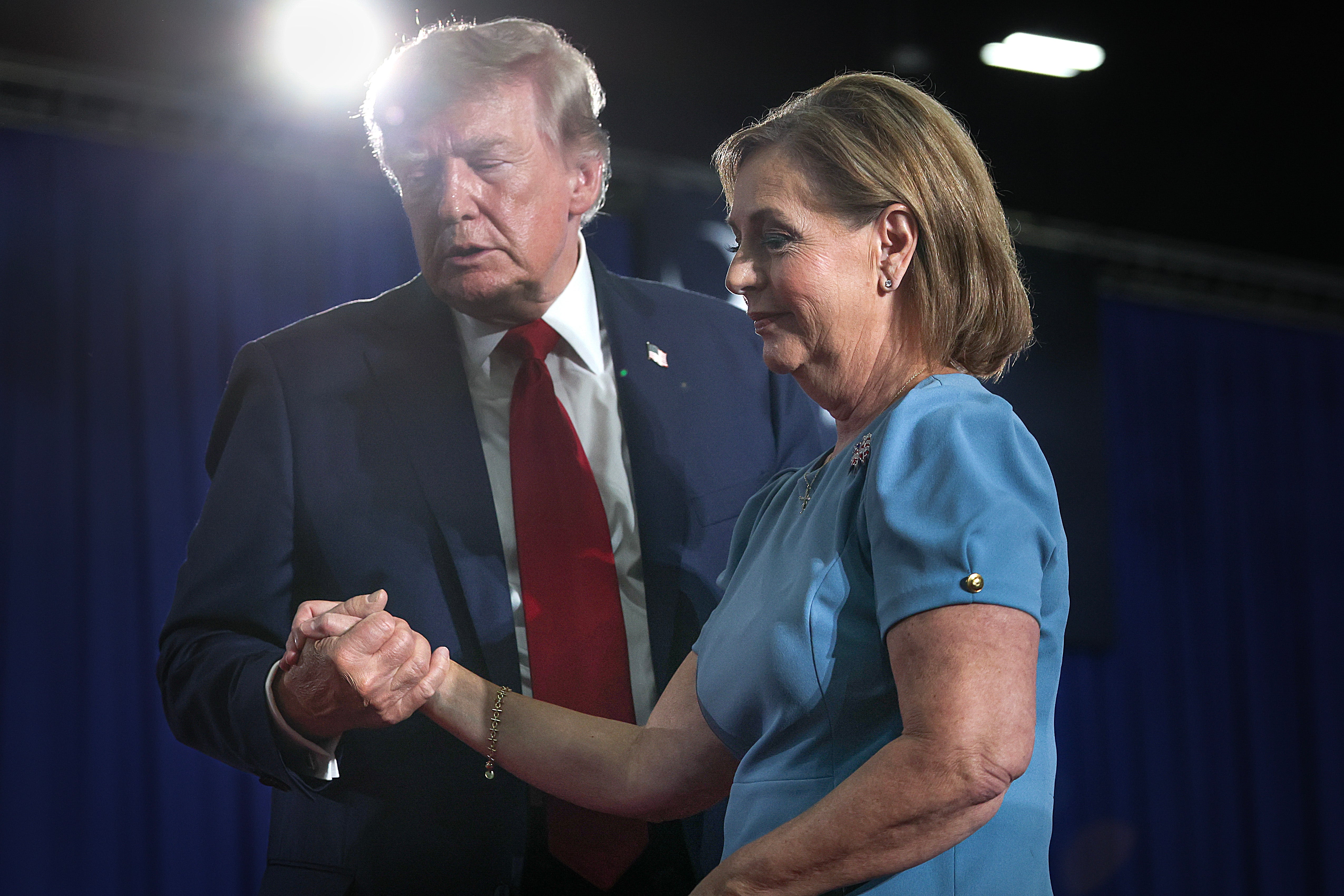 On Friday in Myrtle Beach, Trump reiterated that sentiment to a crowd of several thousand, encouraging people to vote for Graham to preserve tax cuts, among other things