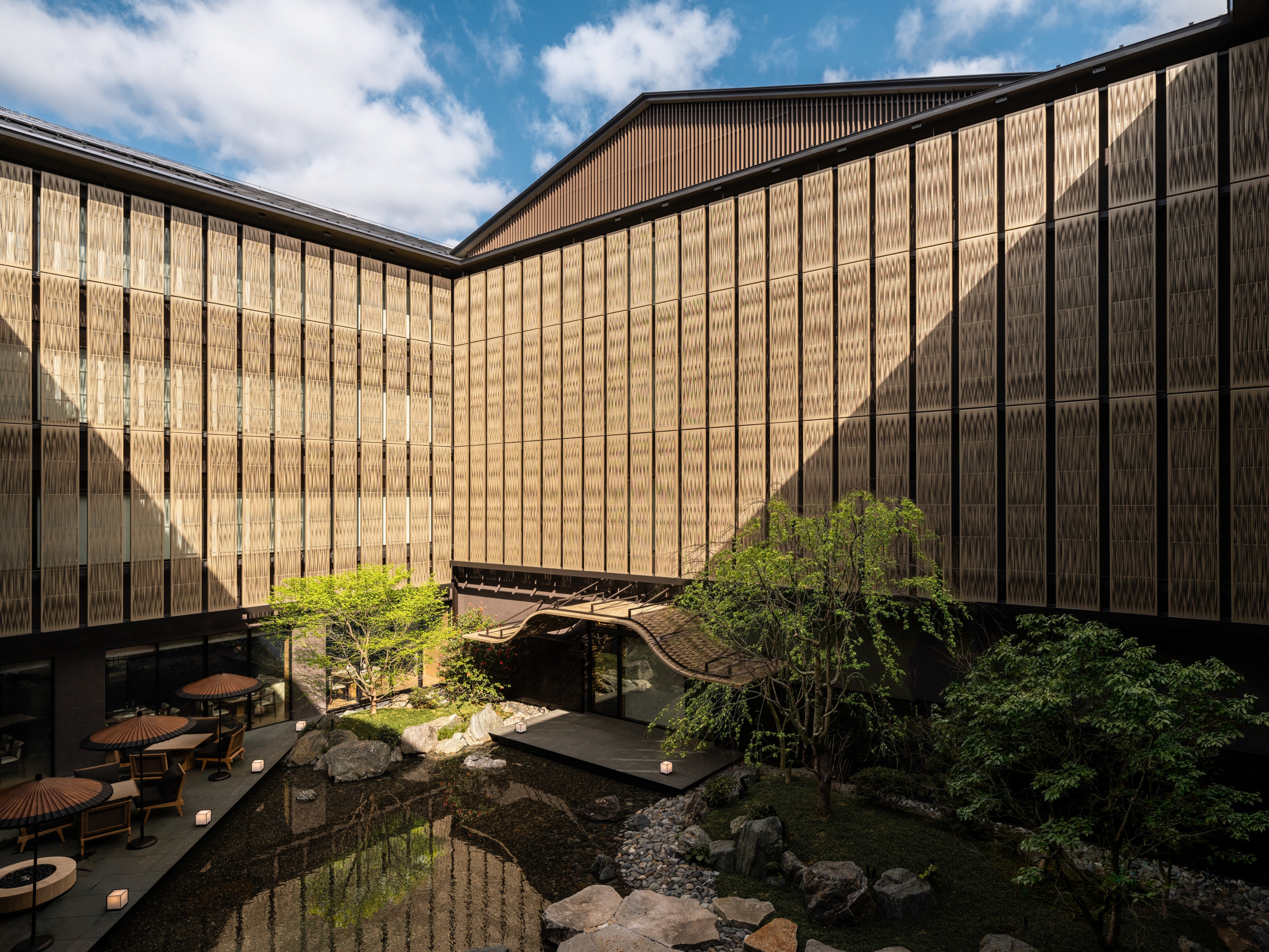 The hotel is based around a soothing central courtyard