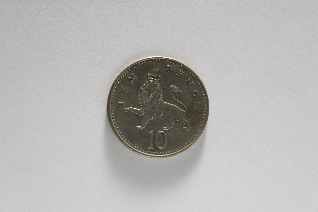 The 10p had a crowned lion on it until 2008