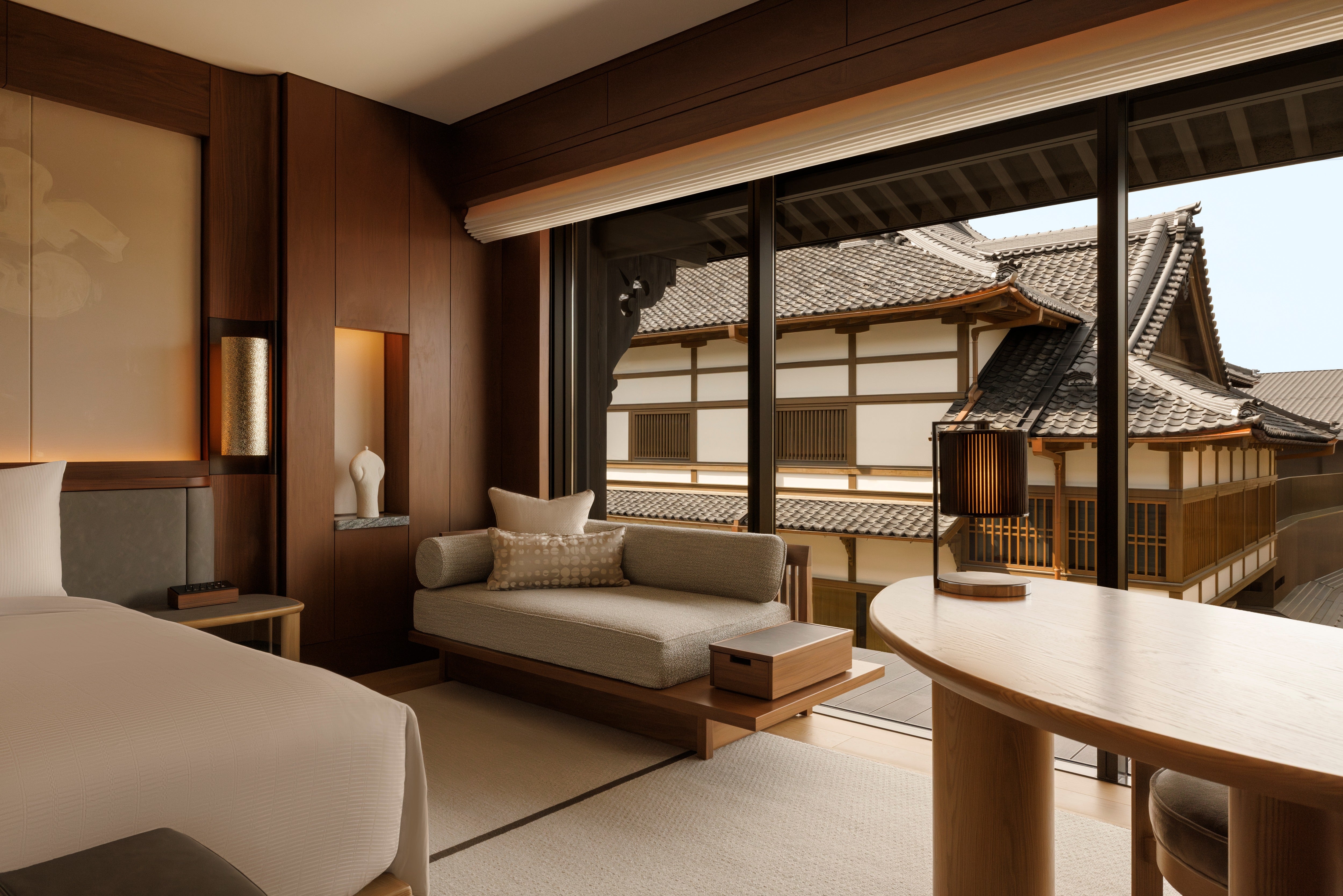 Bedrooms have theatre, temple or city views