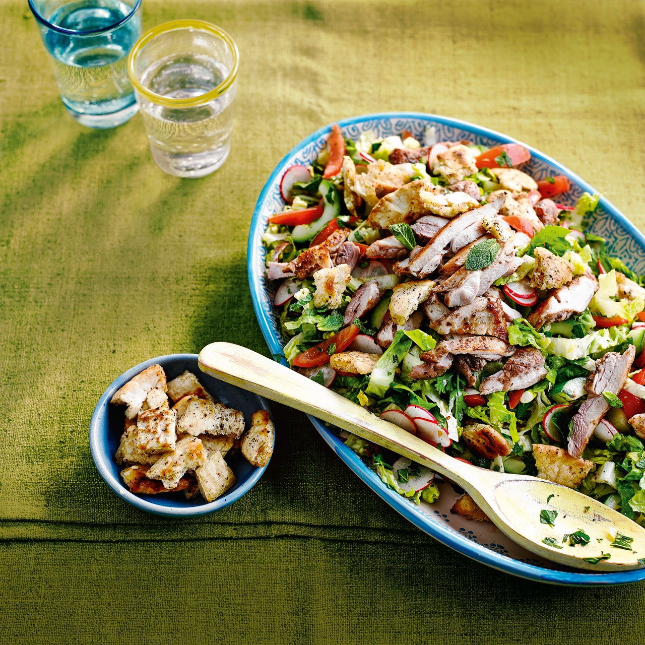 Crisp pitta, juicy chicken and plenty of sumac make this a proper summer lunch