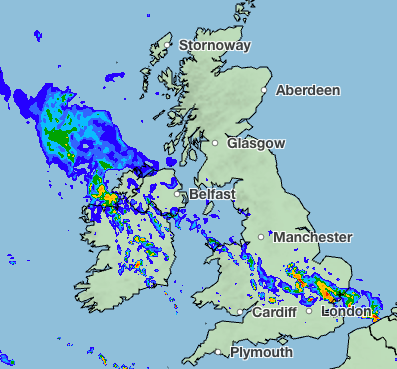 Rain is expected across parts of the country on Wednesday