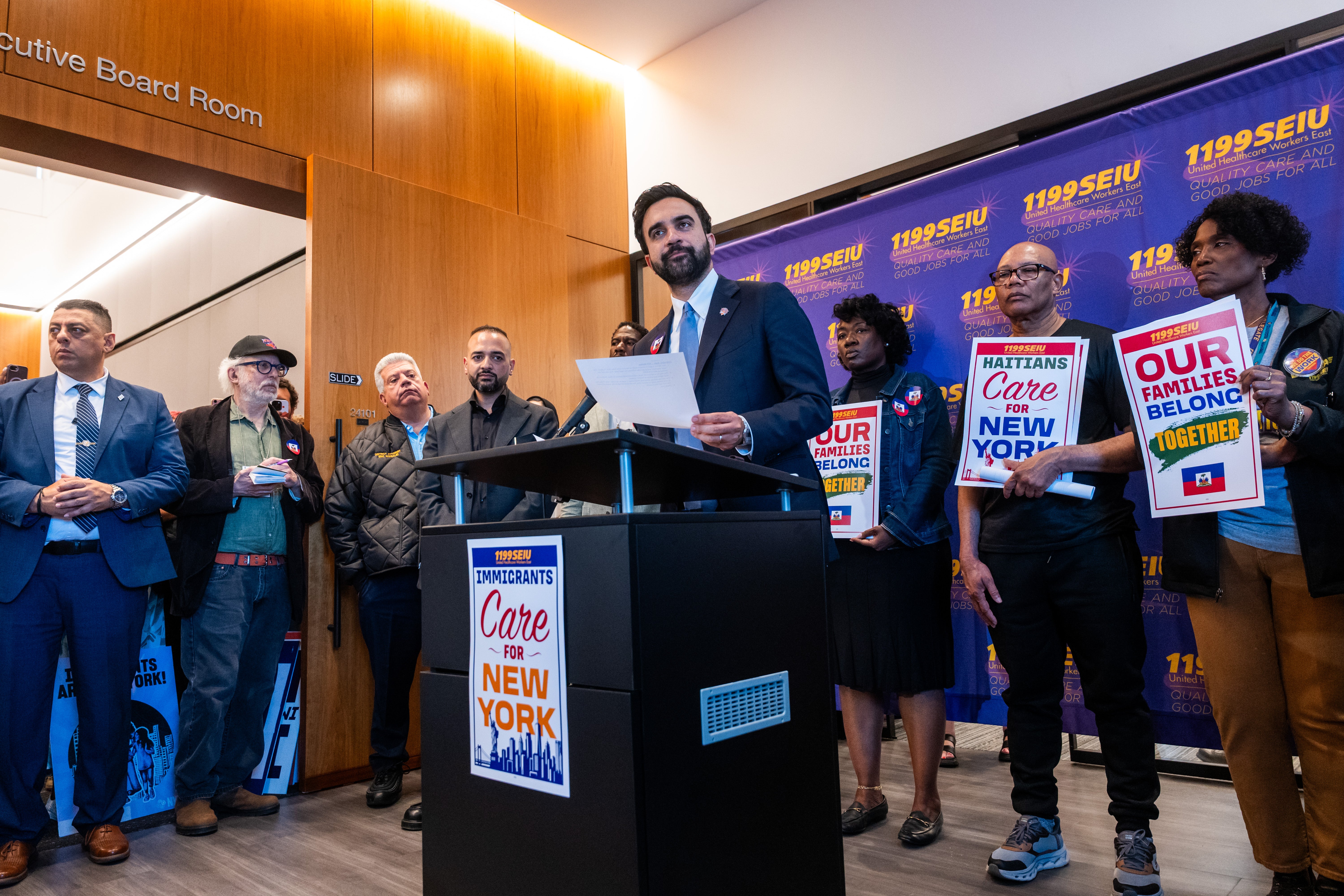 Mamdani has been a sharp critic of the Trump administration’s immigration policy, while the White House has threatened to surge ICE agents to New York