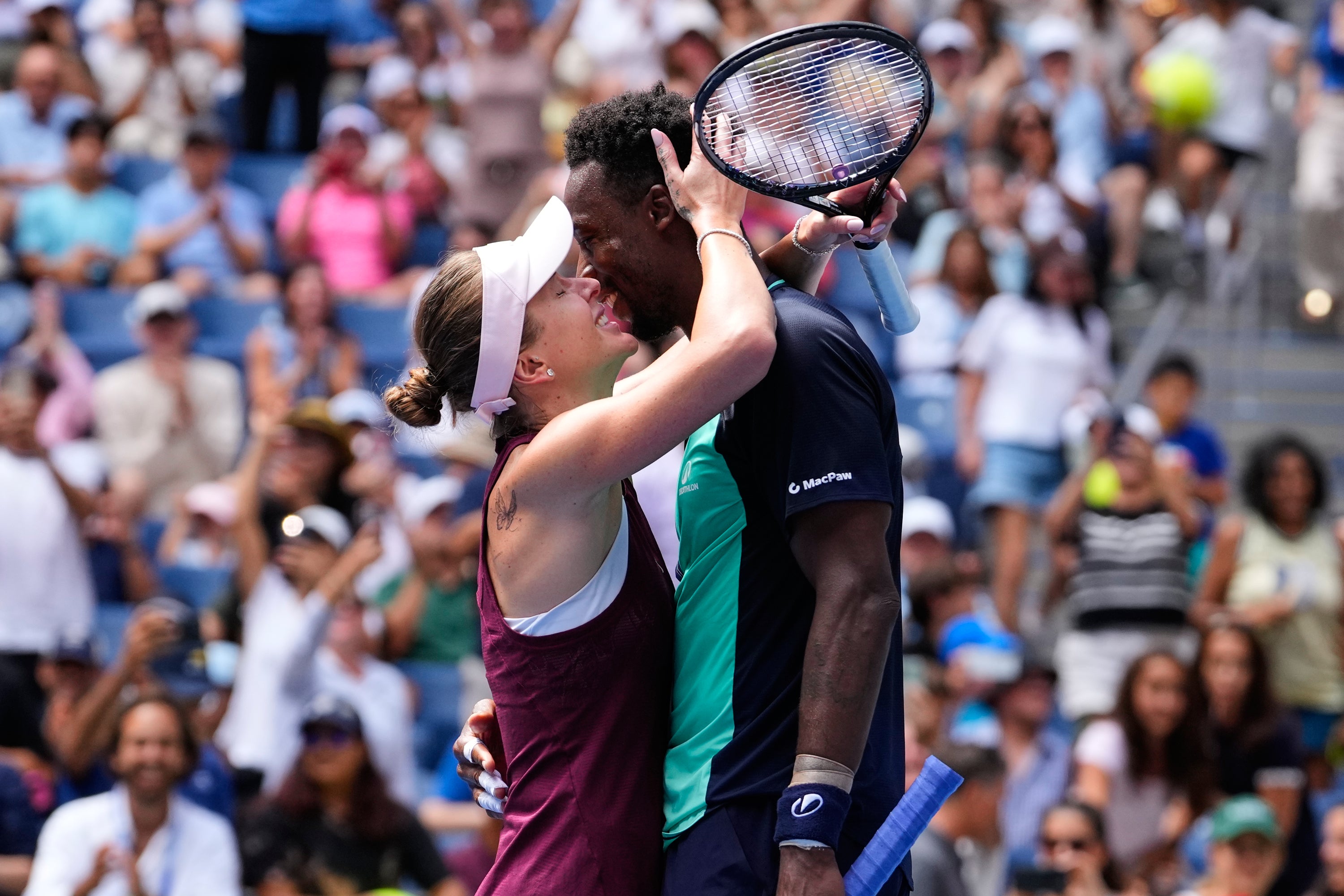 Elina Svitolina and Gael Monfils stood out among the star pairings (Yuki Iwamura/AP)