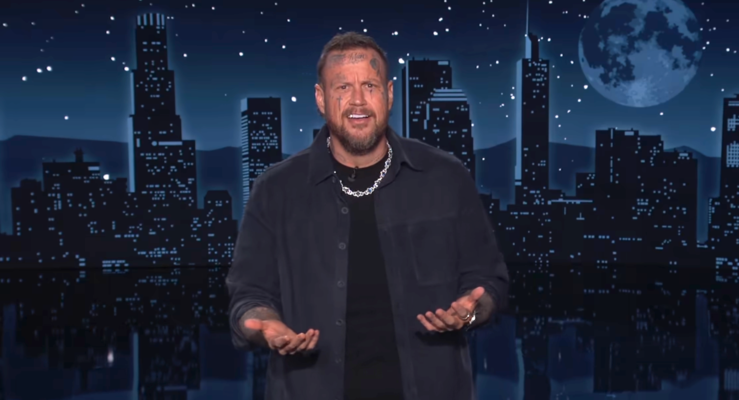Jelly Roll was left baffled after making headlines for his Trump jokes on ‘Jimmy Kimmel Live!’