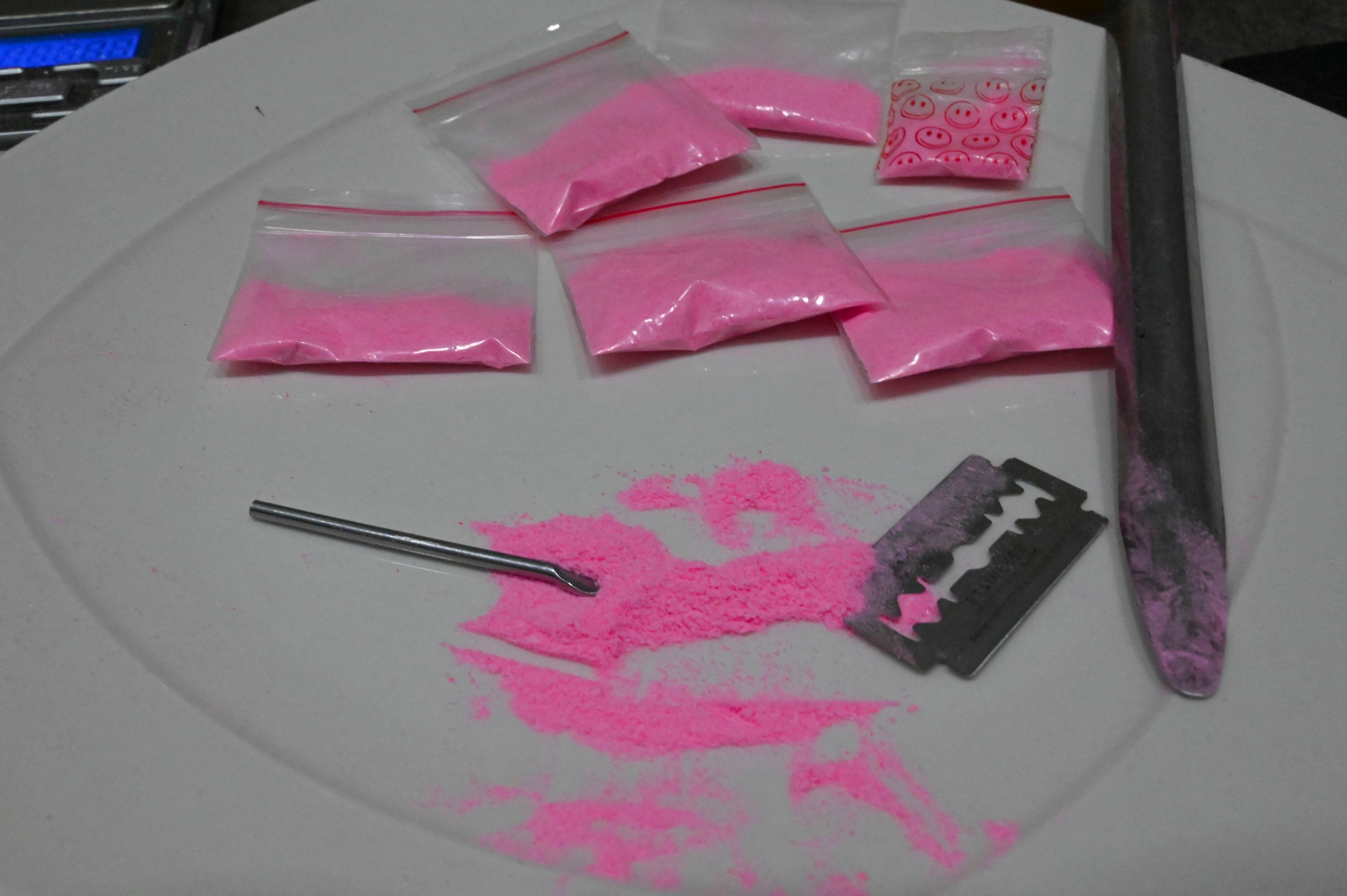 Pink cocaine is a strawberry-flavoured polydrug that commonly contains MDMA and ketamine