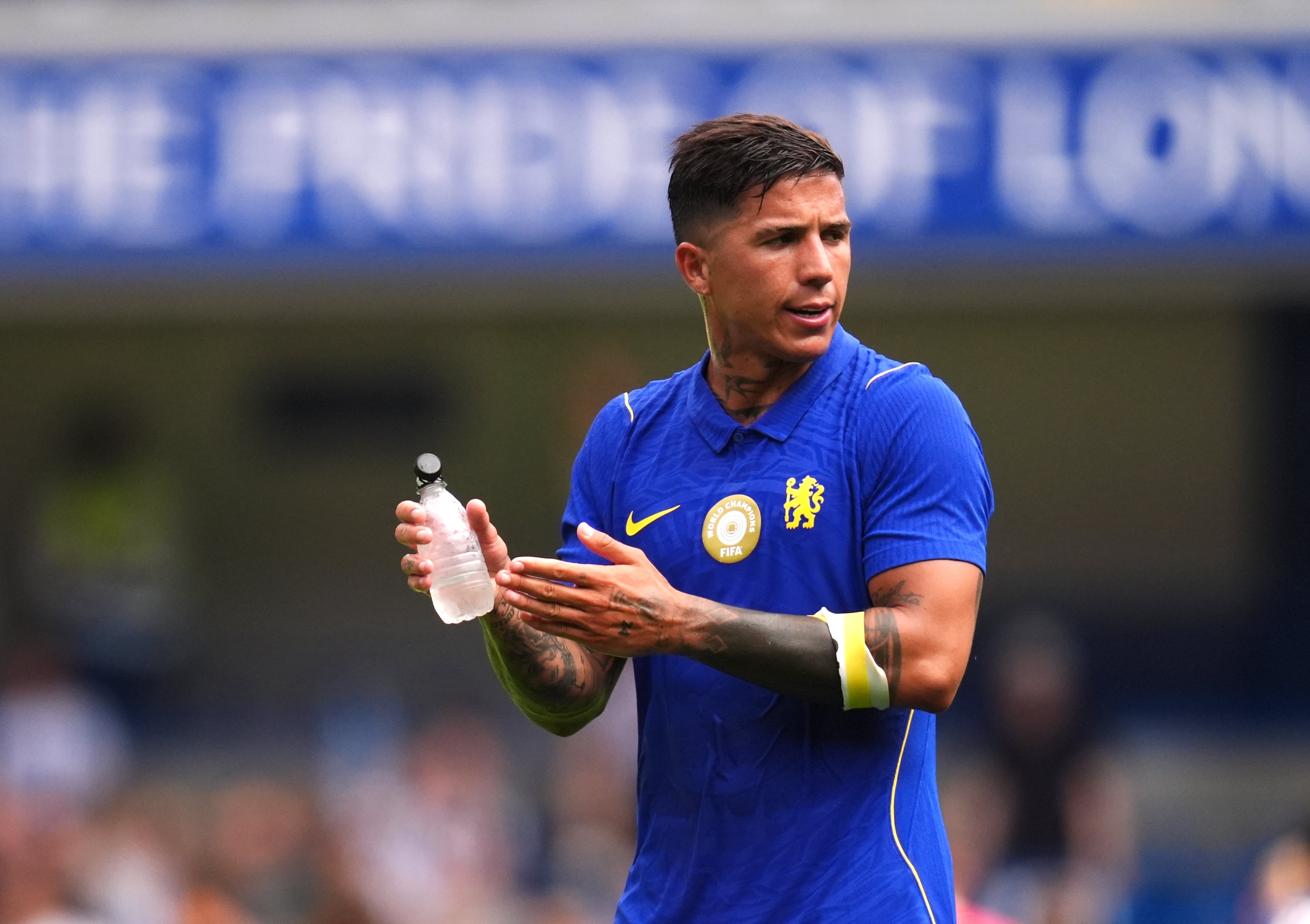 Midfielder Enzo Fernandez has been strongly linked with Manchester City (John Walton/PA)