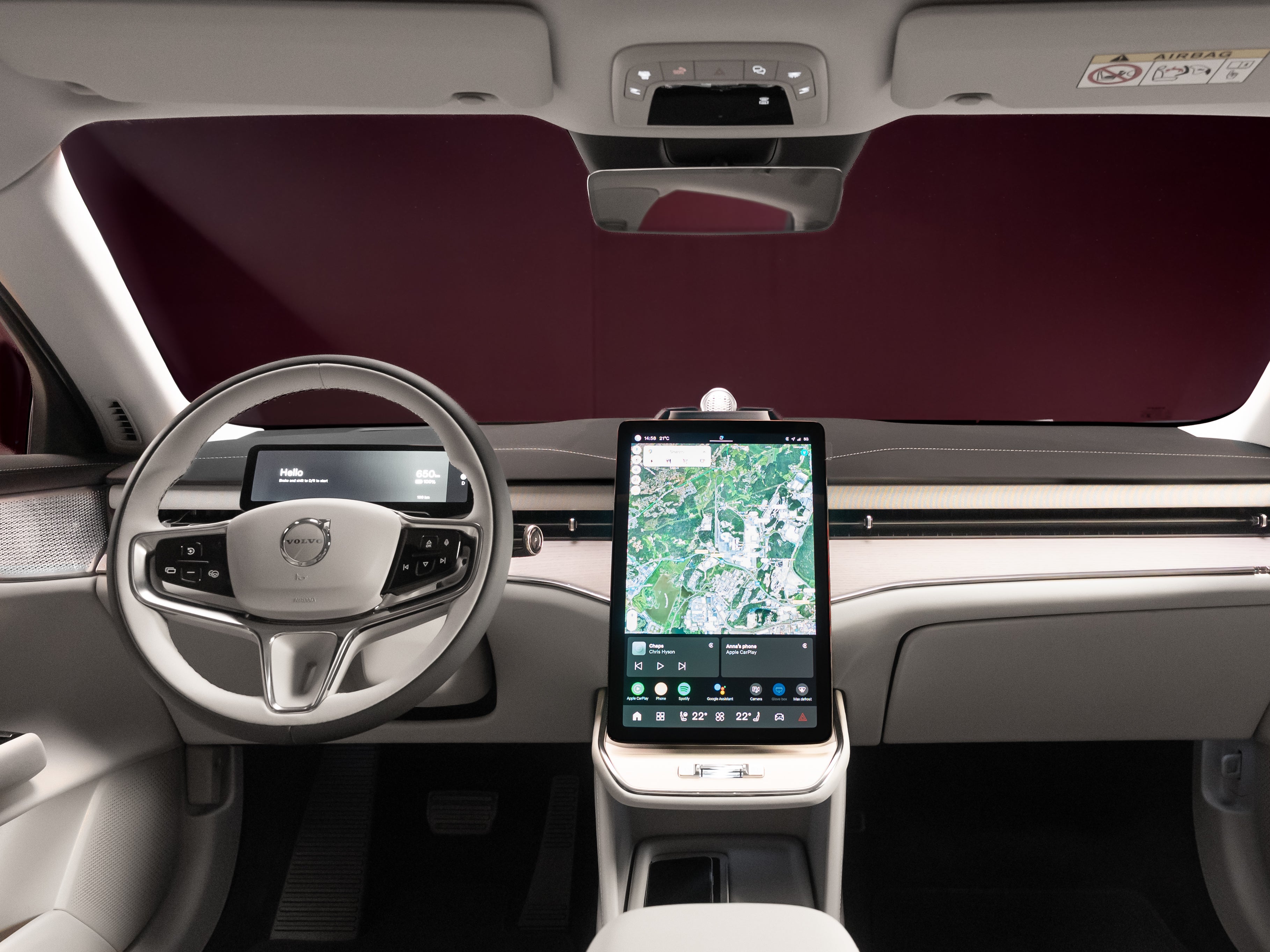Volvo's EX90 and ES90 models are also getting a software update to bring Dolby Atmos and Spatial Audio to Apple CarPlay (Volvo)