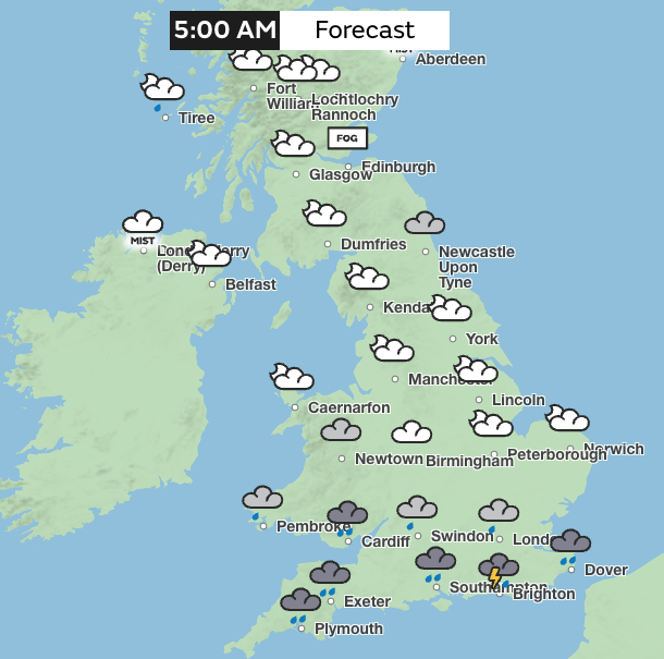 Mapped: Where thunderstorms and 75mm of rain could hit UK this week