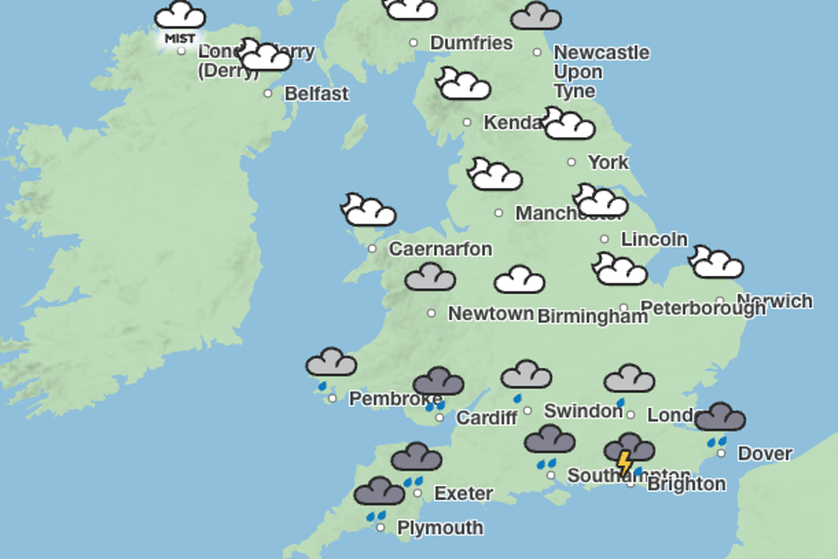 Mapped: Where thunderstorms and 75mm of rain could hit UK this week as Met Office warning issued