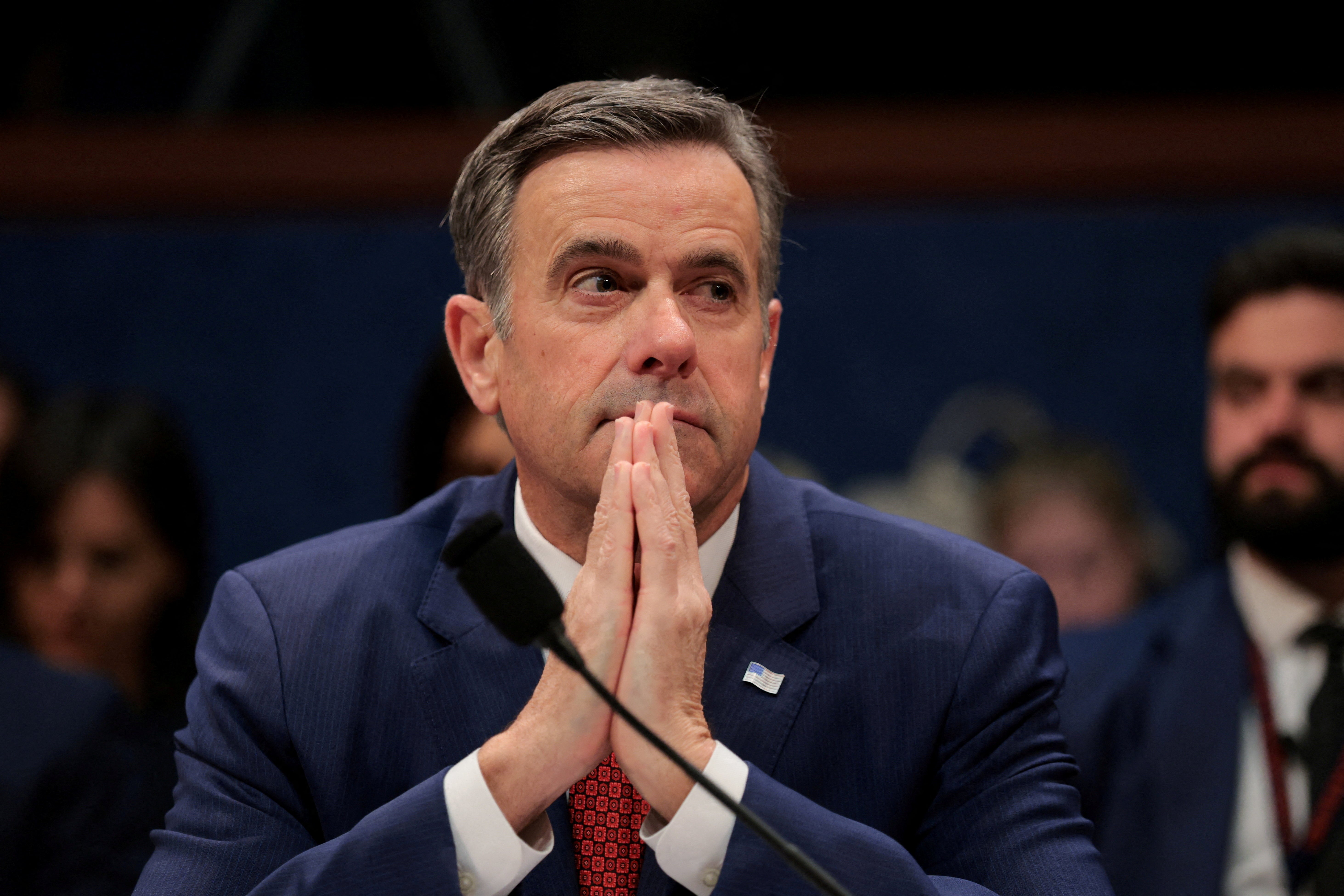 CIA director John Ratcliffe flew in on a US military plan to Moscow