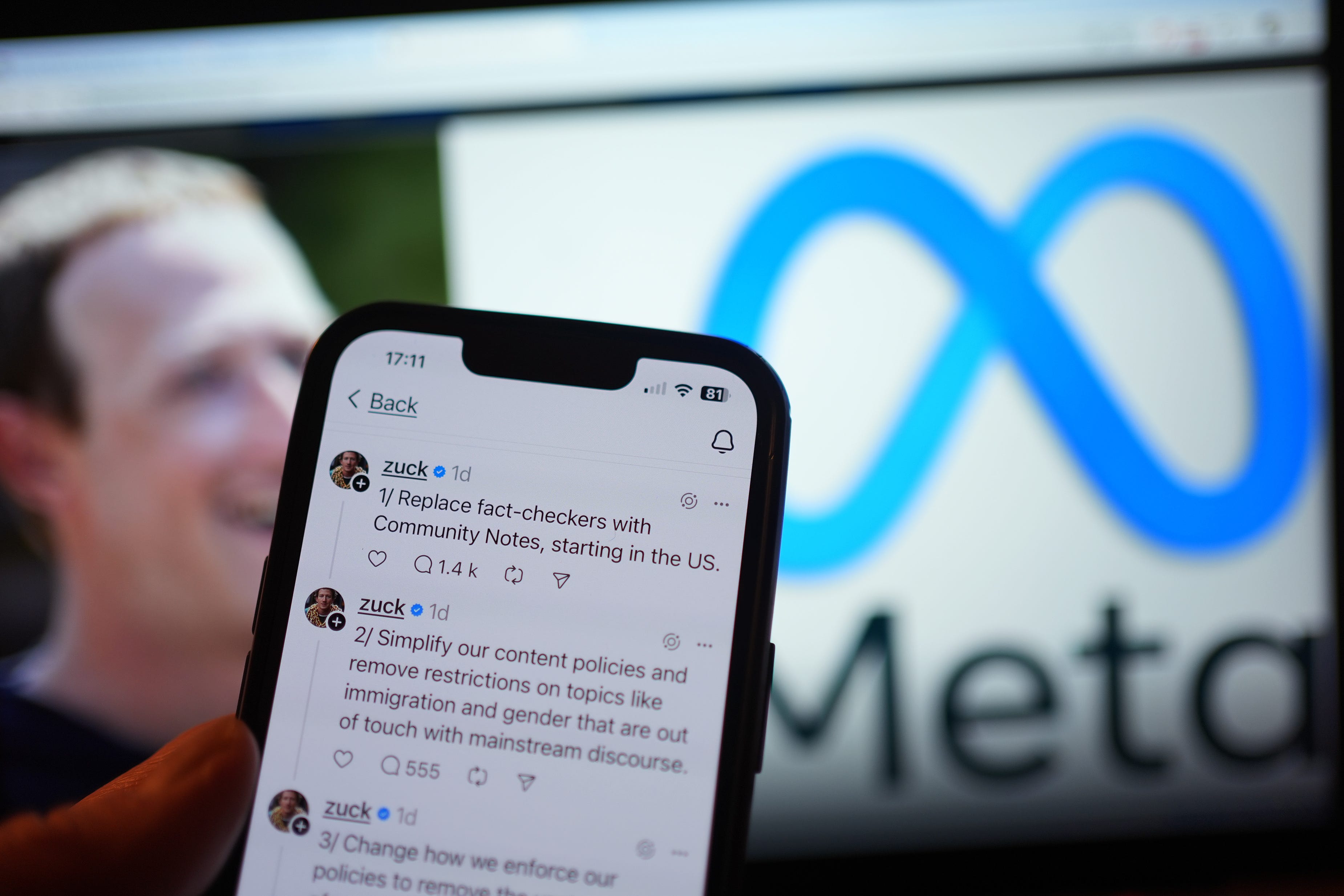 Government expects Meta’s new protections for teenagers in US to apply in UK