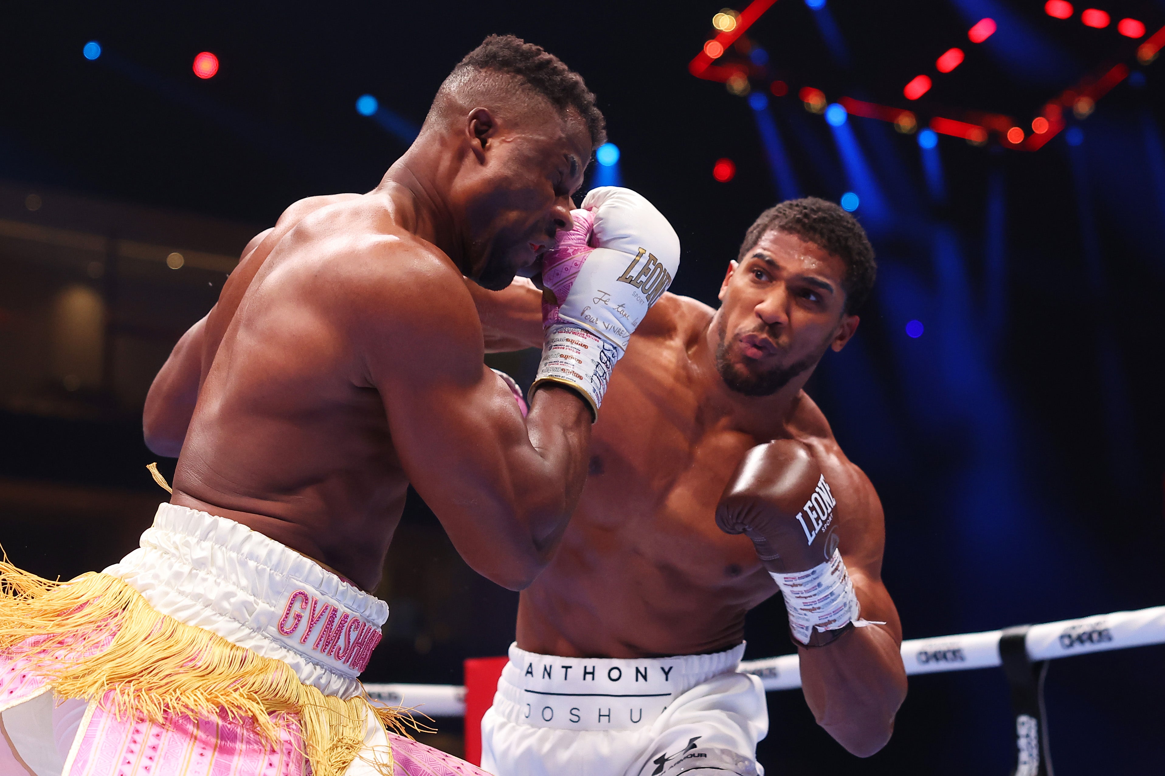 Anthony Joshua knocked out Ngannou in March 2024