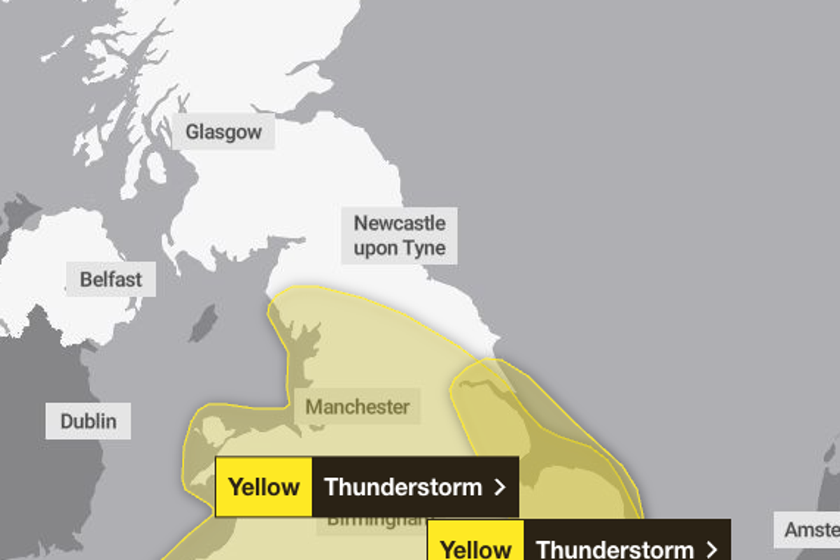 Met Office warns people in 81 areas to prepare ‘emergency kit’ ahead of flooding and thunderstorms