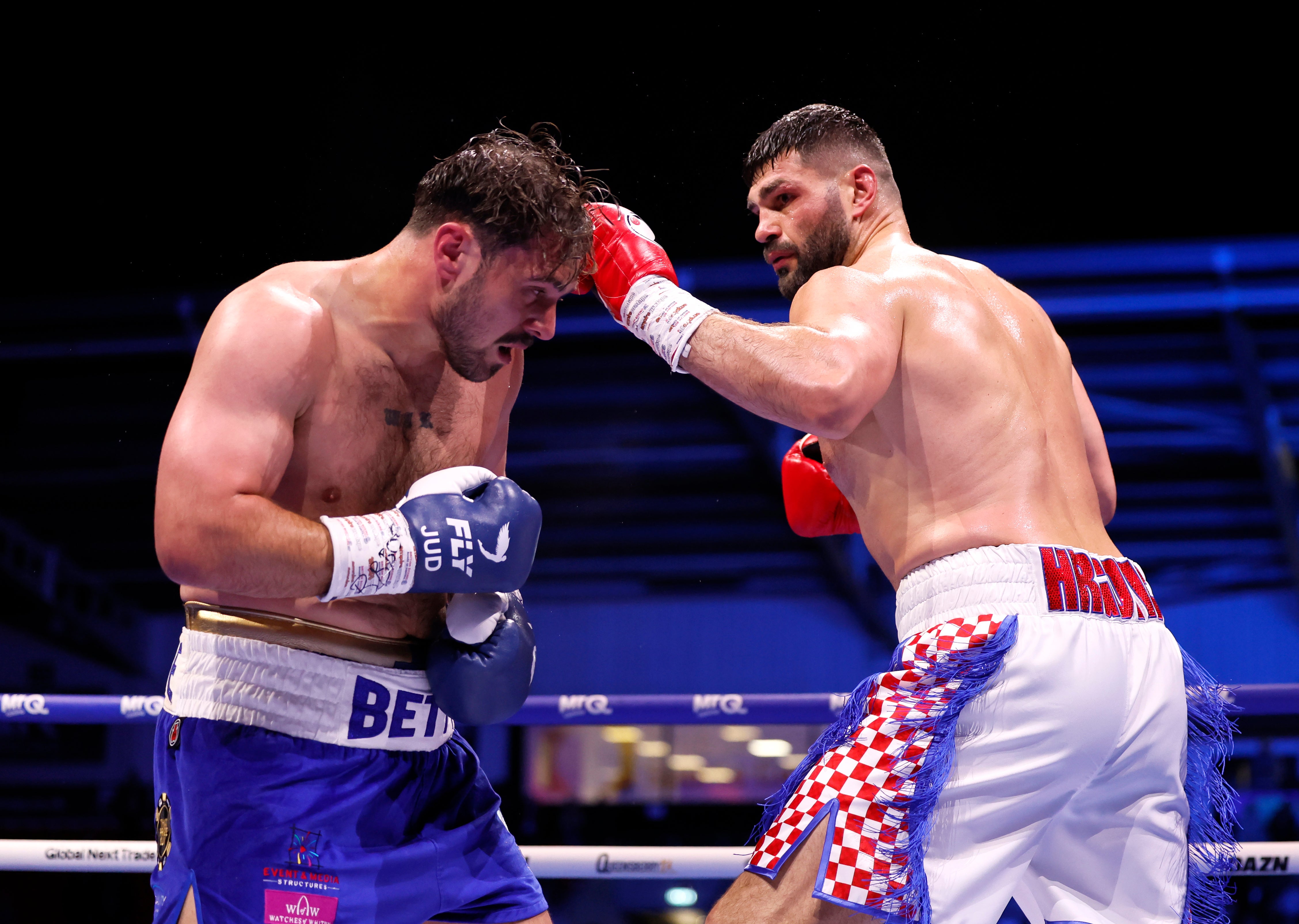 Hrgovic (right) stopped Dave Allen in three rounds in May