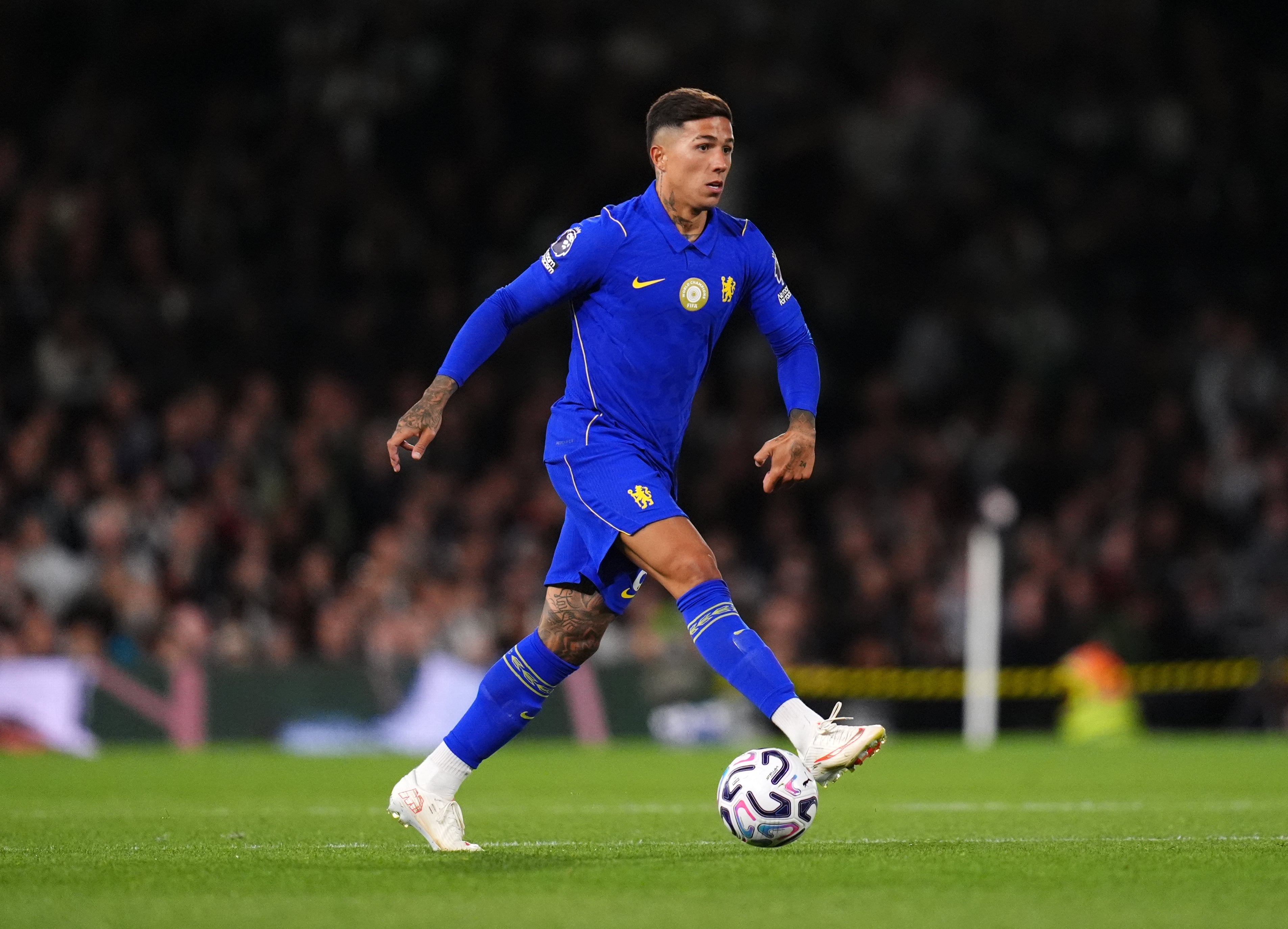 City continue to be linked with Chelsea midfielder Enzo Fernandez (John Walton/PA)