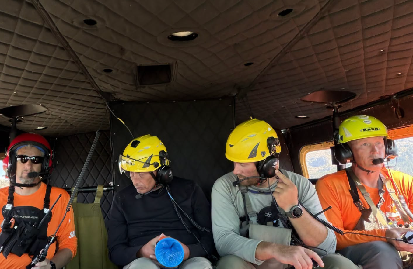 Shaun was taken via helicopter to a hospital, as he was disoriented and dehydrated when found