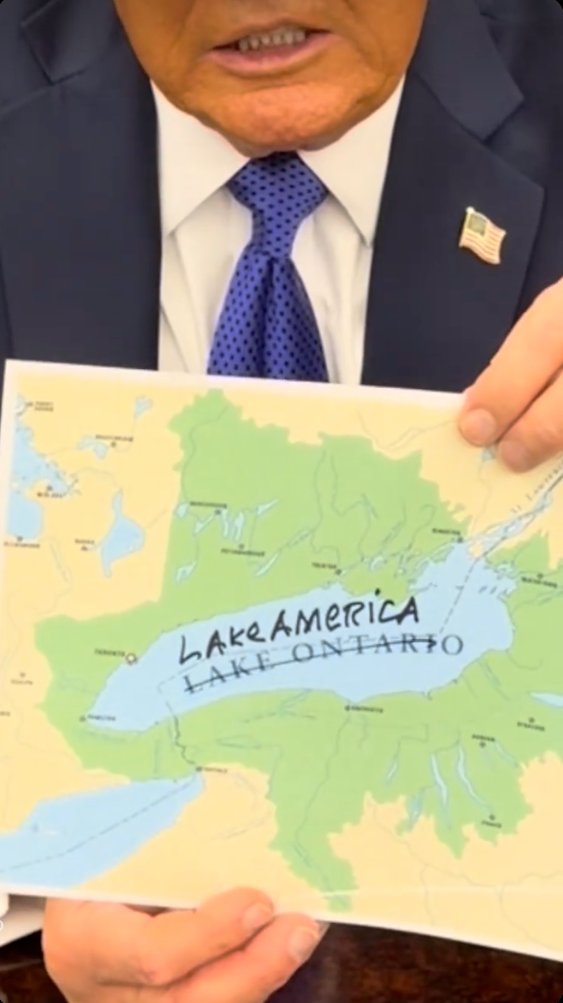 'We’re gonna call it Lake America,' Trump said in the TikTok video. 'And all it takes is a good pen and some intelligence'