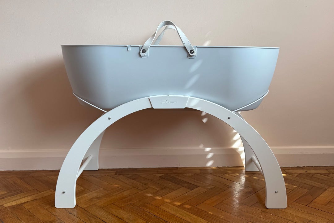 If you’re looking for something less traditional, I’d recommend the Shnuggle dreami Moses basket (Sarah Jones)