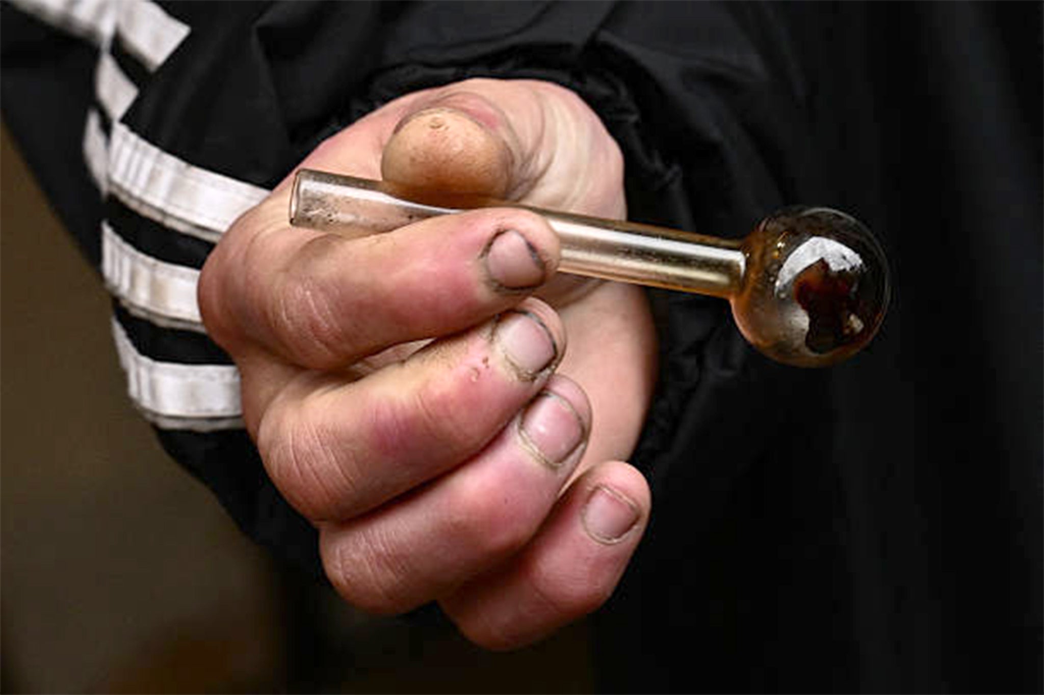 Crystal meth is a class A drug (file photo)