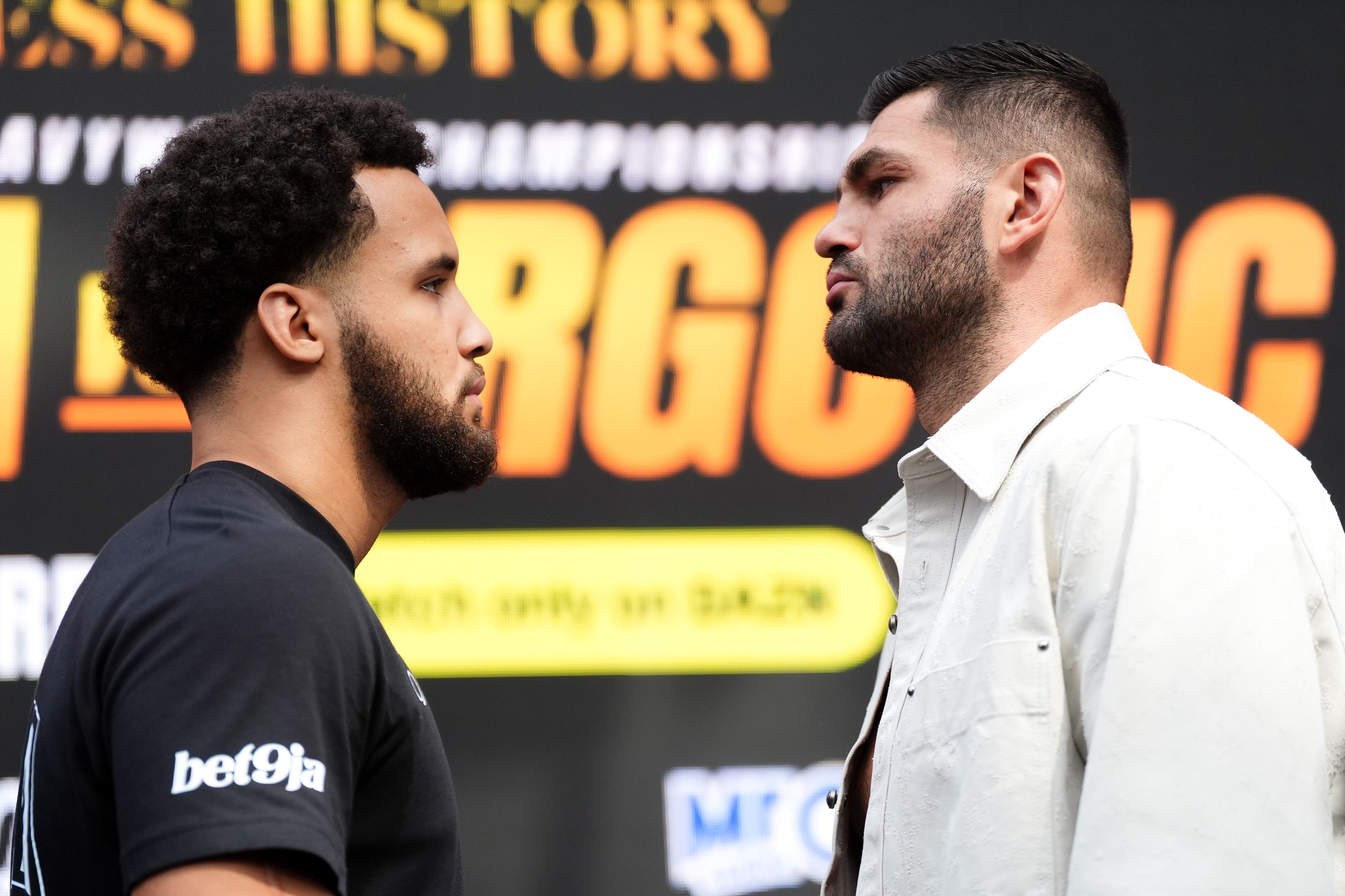 Hrgovic facing off with Moses Itauma ahead of their IBF heavyweight title fight