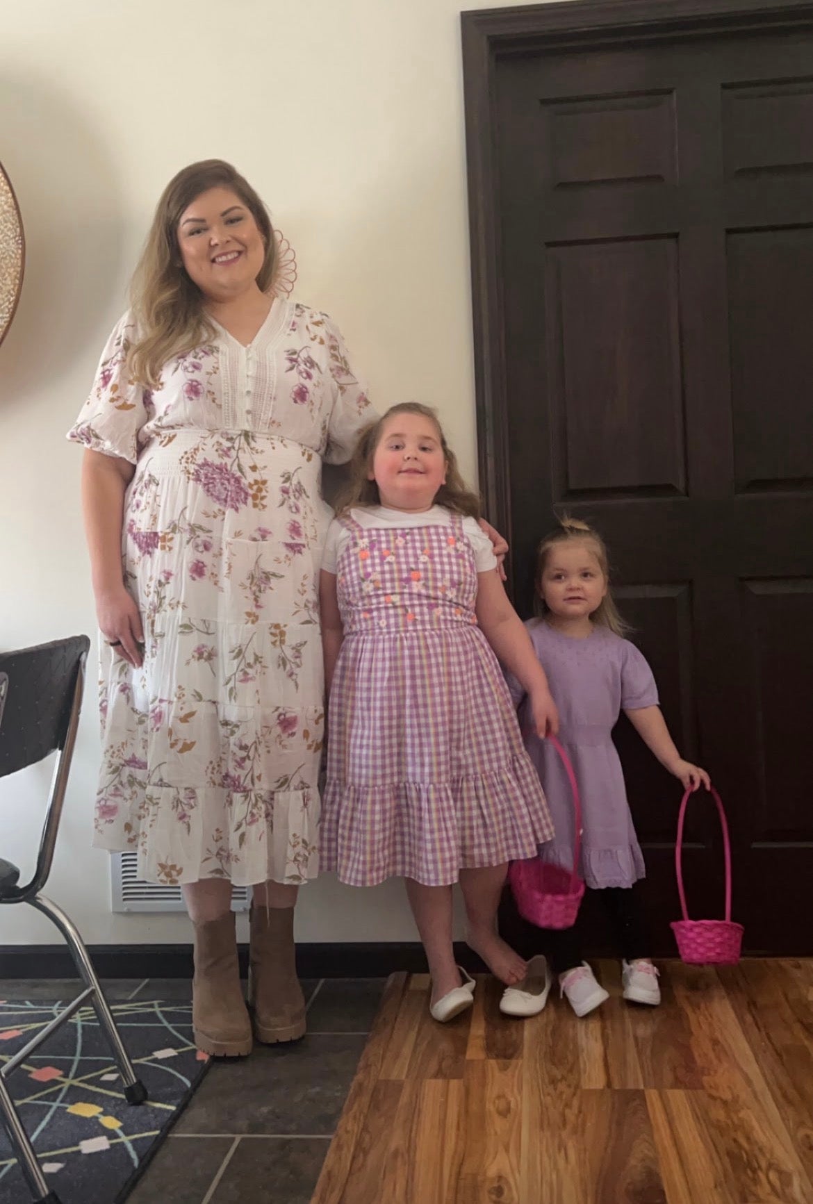 Wisconsin mom Onna Wallace with her daughters Lachlan, 8, and Lettie, 5. Clancy’s trial triggered memories of her own postpartum mental health struggles eight years ago