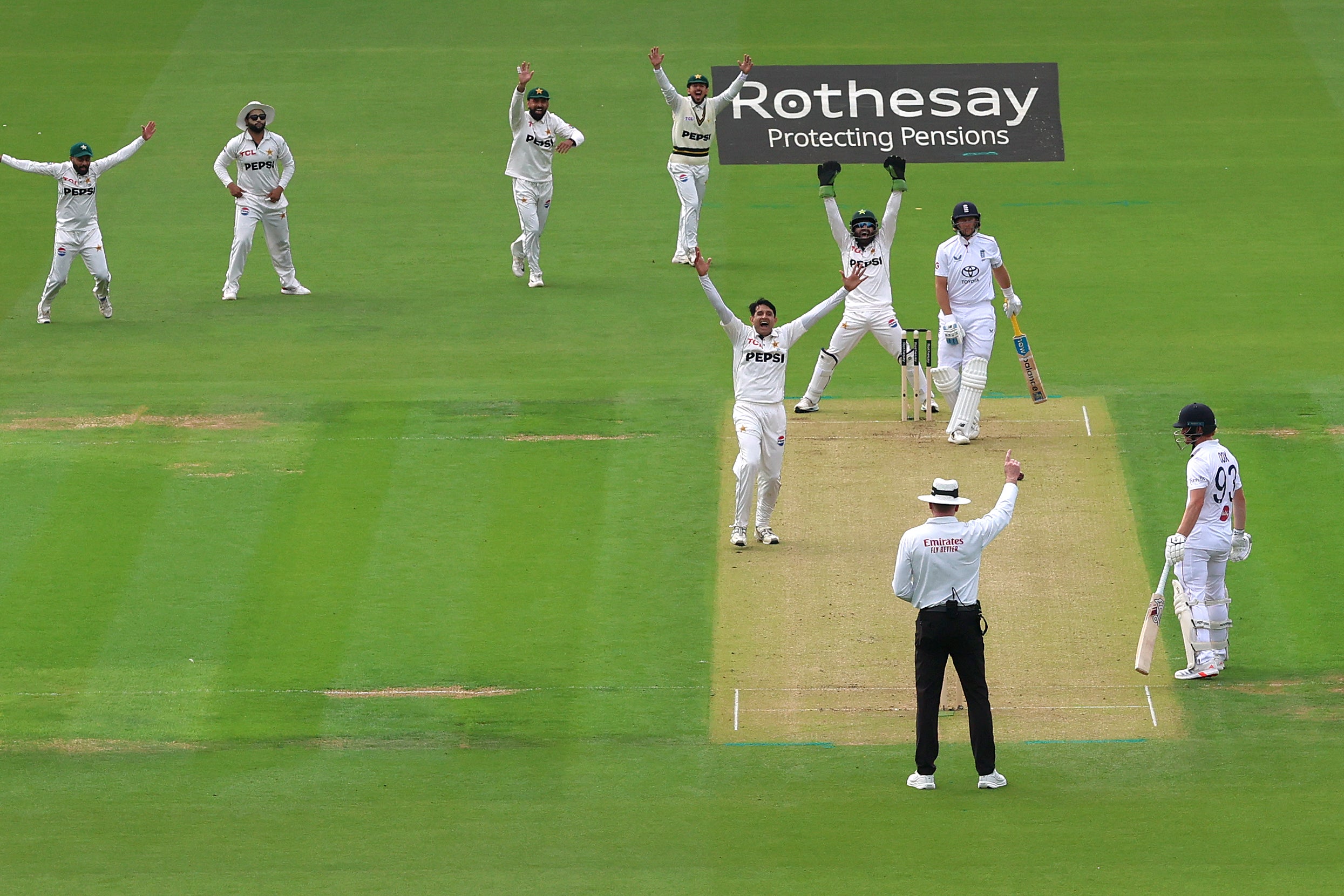 Joe Root was pinned LBW by Mohammad Abbas (Getty)