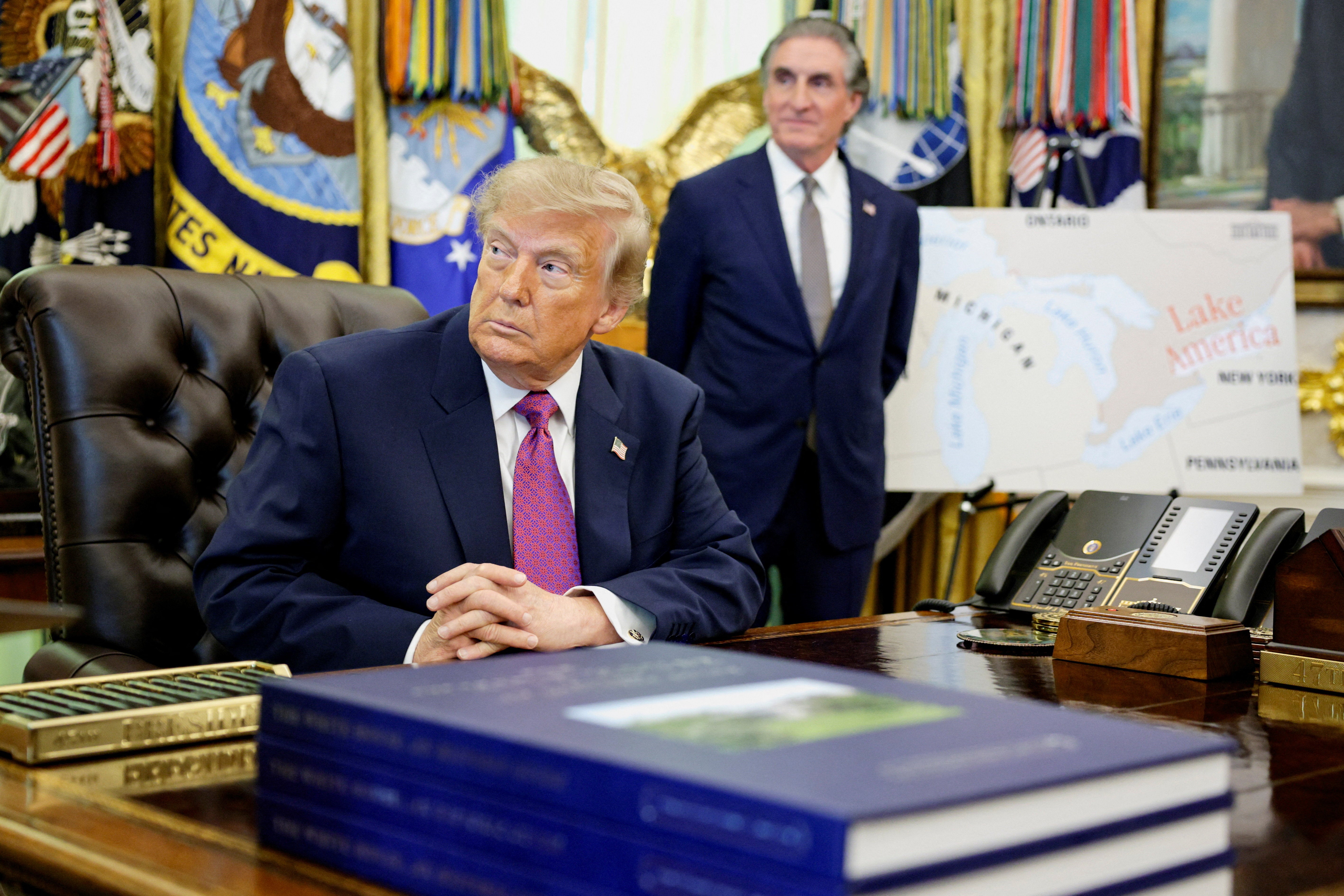 Trump made the proclamation Thursday after pushing new tariffs on Canada, which responded with its own levies against American goods