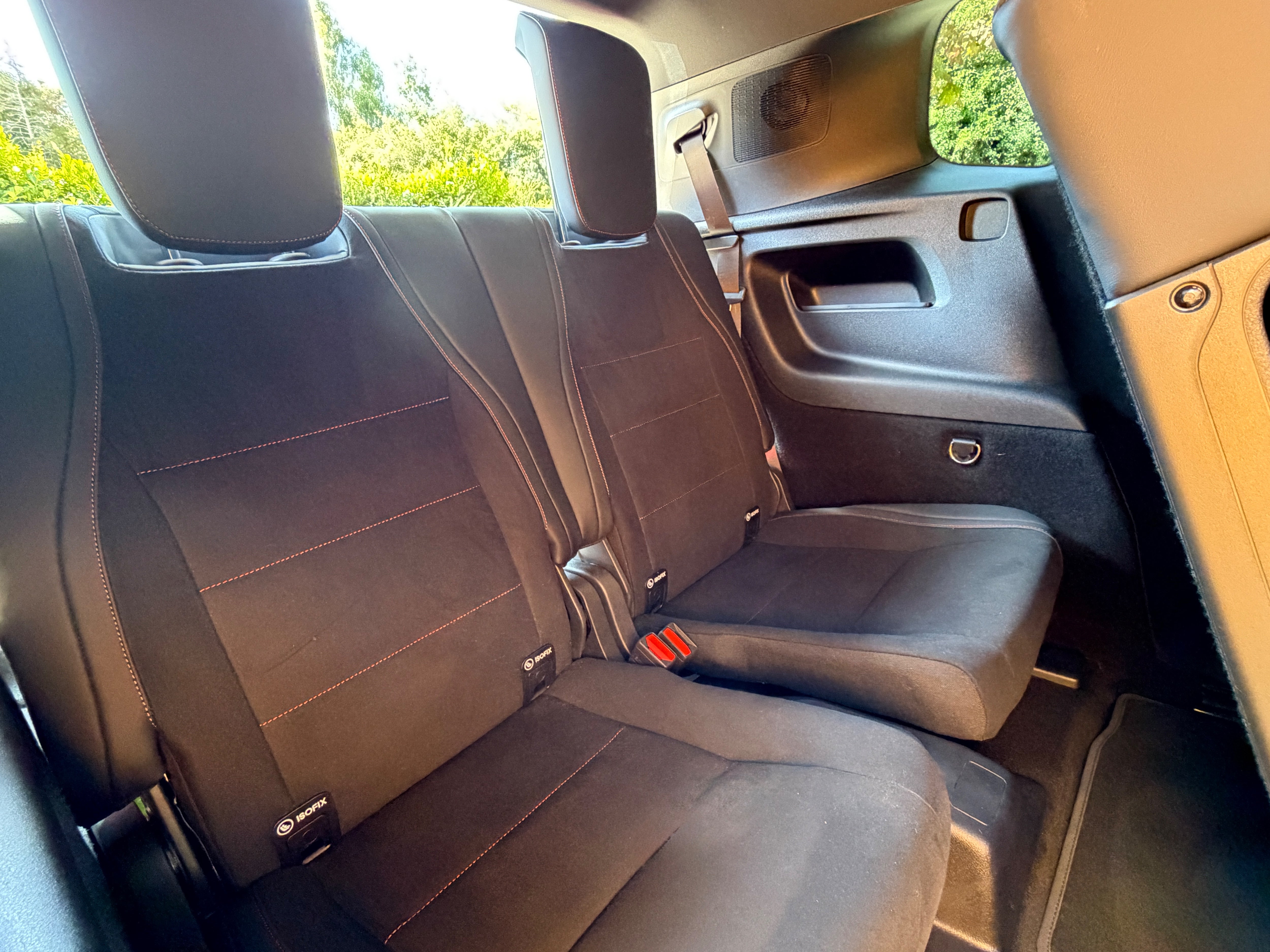 Third row seats offer surprising space – adults can just about squeeze in, while kids will be fine (Steve Fowler)